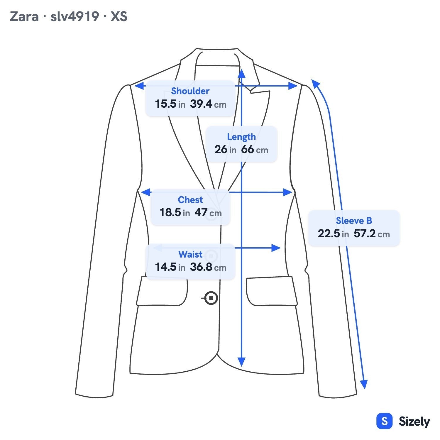Zara Preppy Tailored Professional Double Breasted Textured Blazer Lion Buttons S