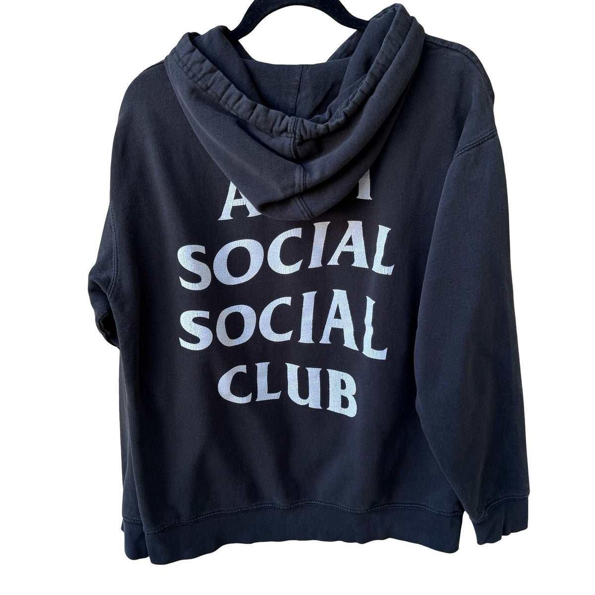 Anti Social Social Club Logo Hypebeast Streetwear Skater Hoodie Black Mens M