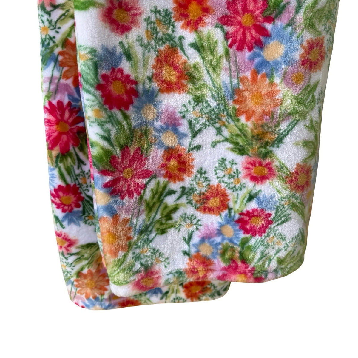 Berkshire Farmhouse Floral Wildflower Plush Throw Blanket Multicolor 50x70 NEW