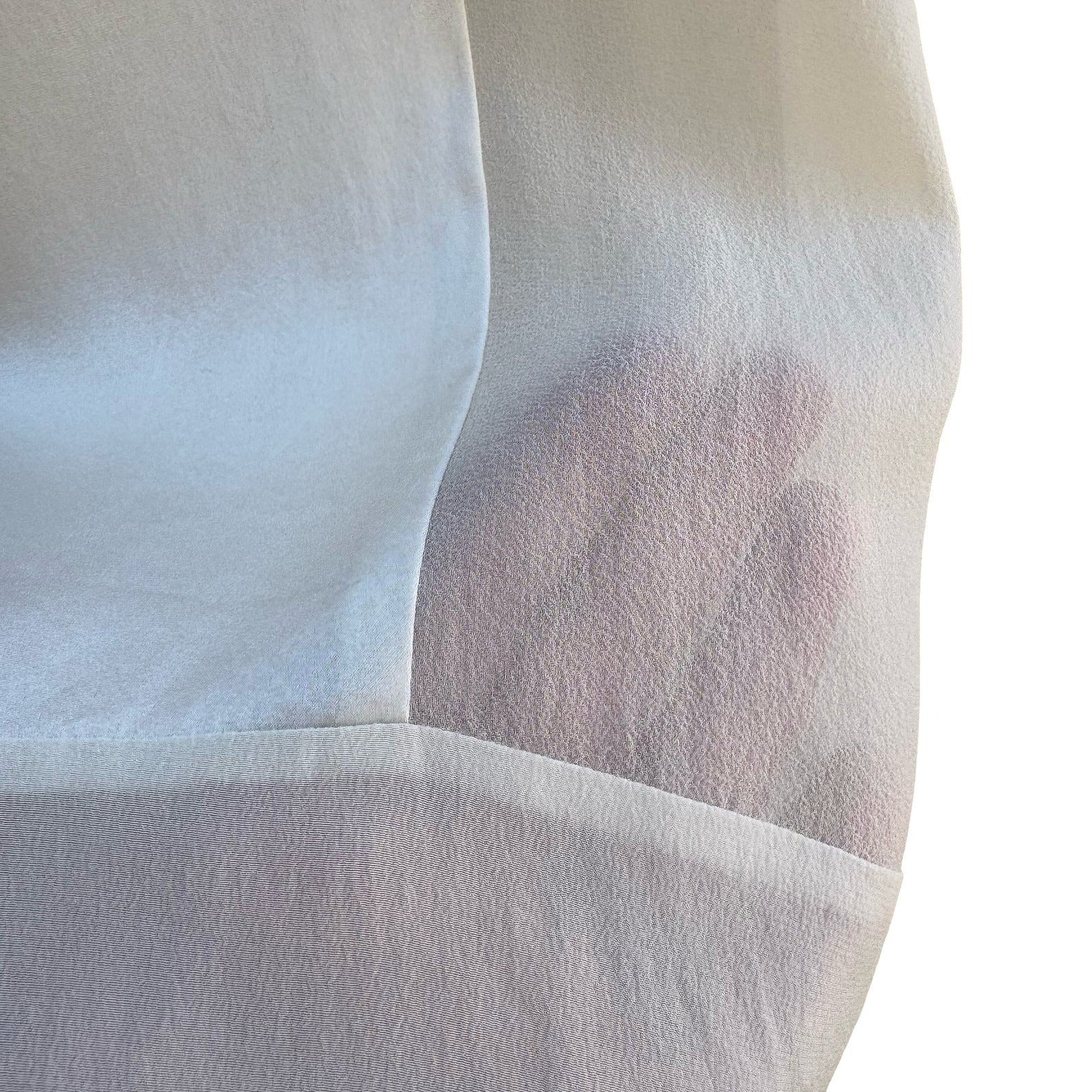 Eileen Fisher Silk Blend Minimalist Quiet Luxury Lagenlook Sheer Tunic Blouse L