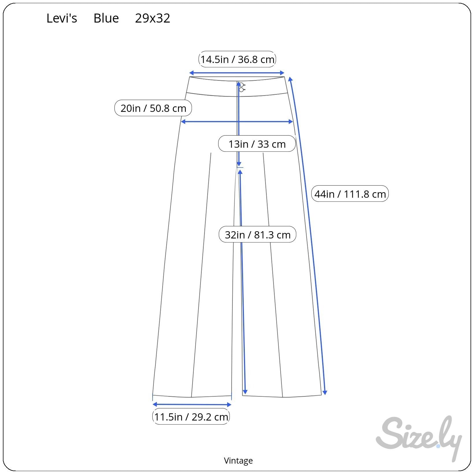 Levi Strauss Vintage 70s 80s Womens Blue High-Waisted Straight Leg Dress Trouser