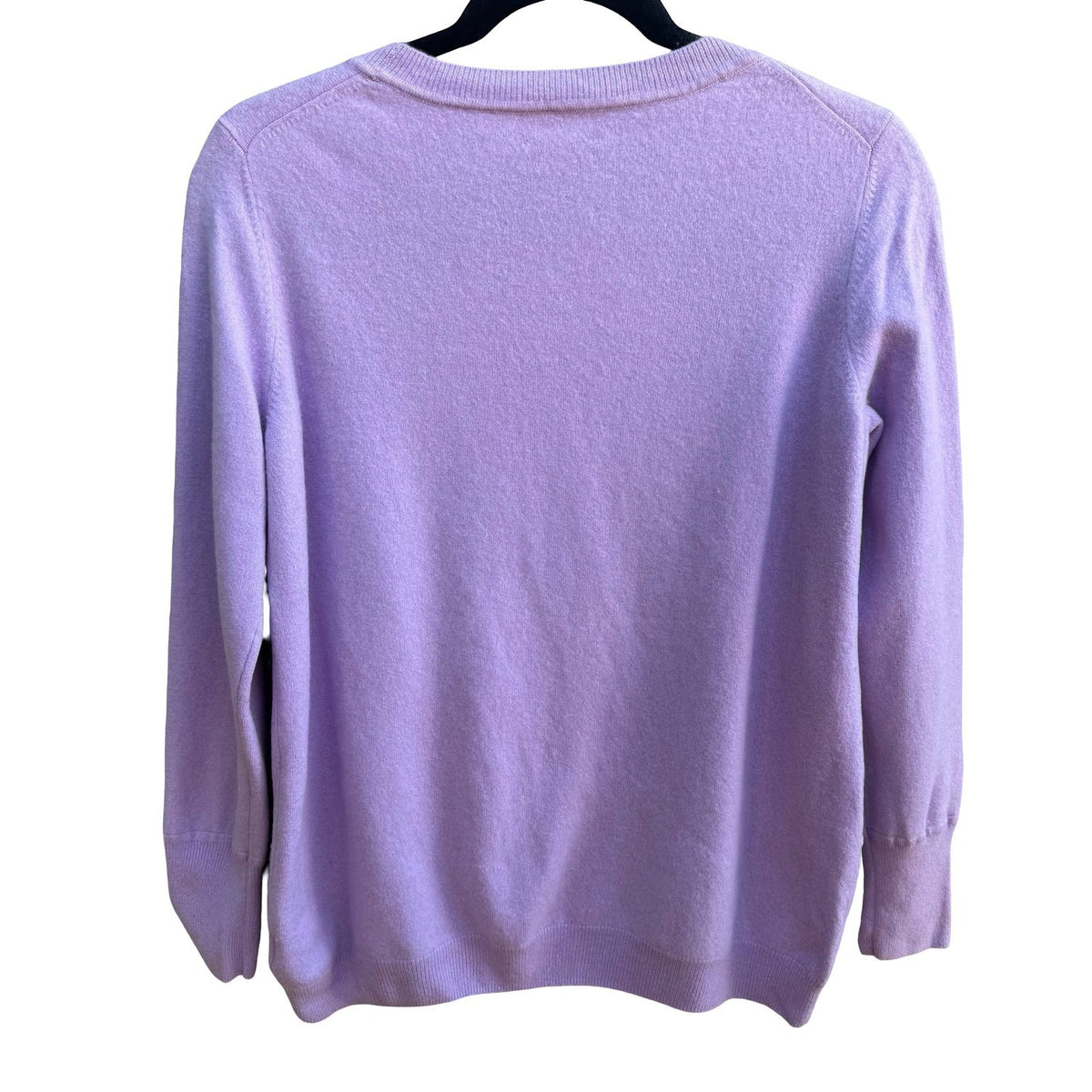 Pure Collection 100% Cashmere Quiet Luxury Preppy Old Money Sweater Lilac 12