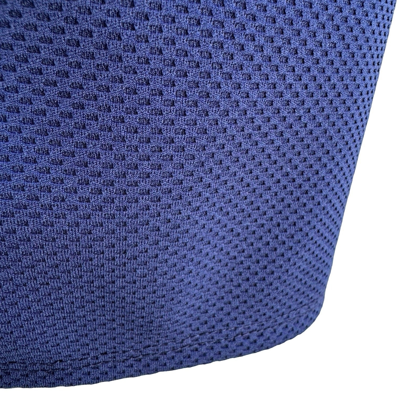 Lapis Navy Textured Honeycomb Draped Tulip Hem Bodycon Pencil Wiggle Skirt M NWT