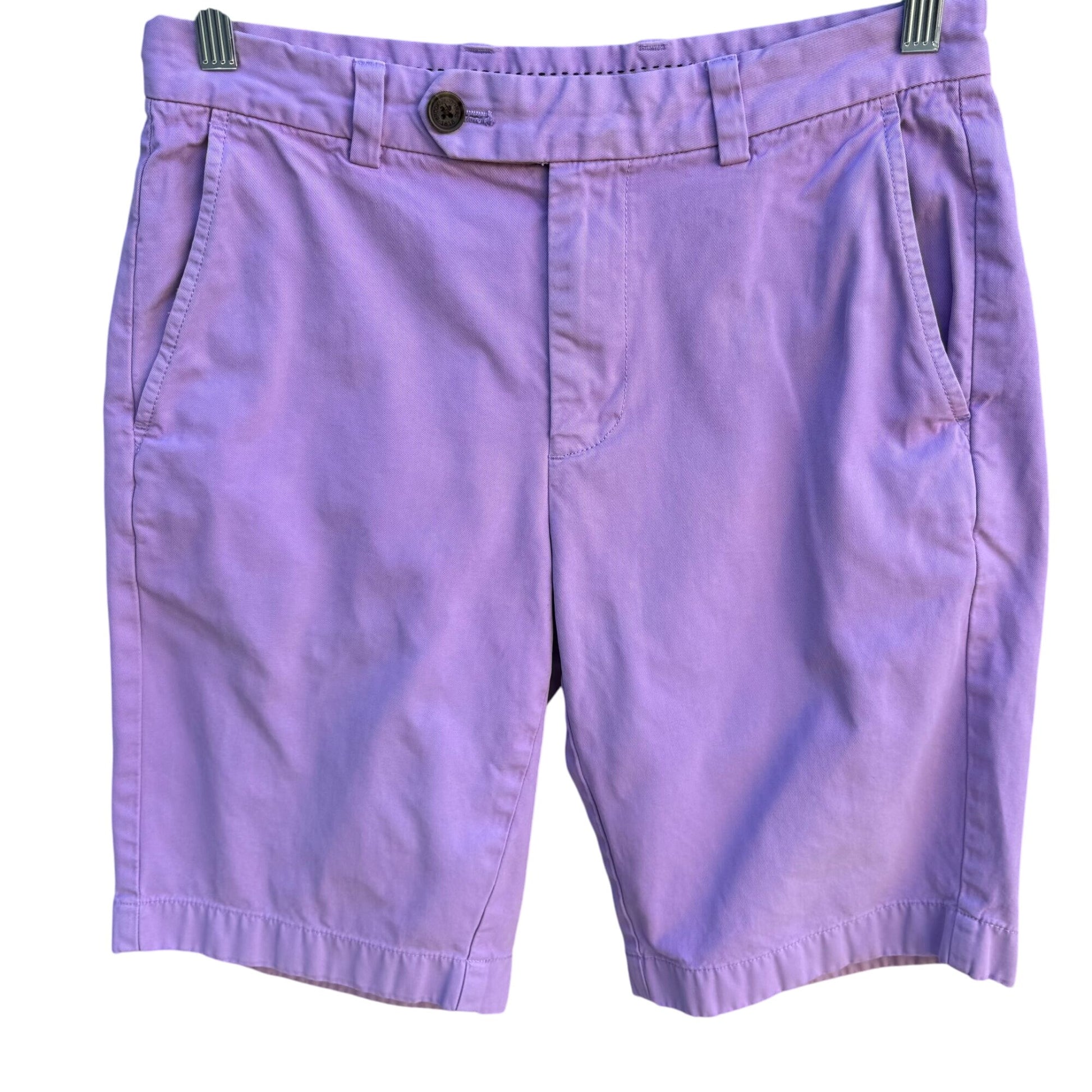 Brooks Brothers Lavender Bermuda Shorts W30 Cotton Casual Summer Wear