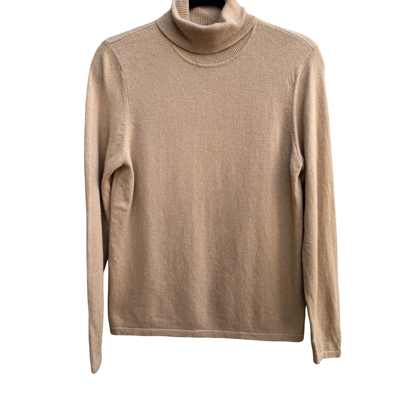 Charter Club 2 Ply Cashmere Quiet Luxury Minimalist Turtleneck Sweater Womens S