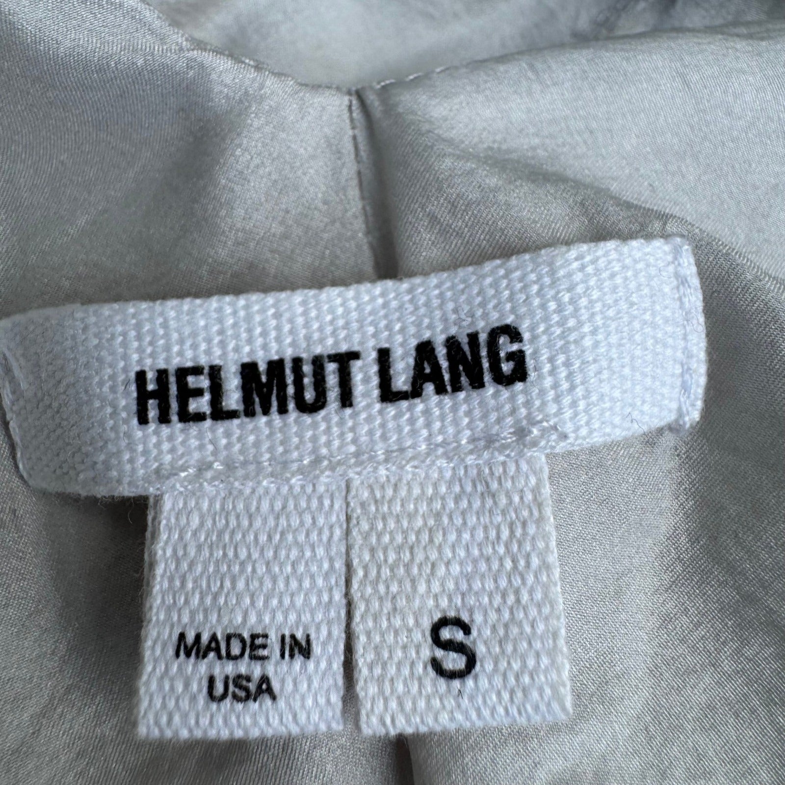 Helmut Lang Avant Garde Minimalist Draped Wrap Sleeveless Asymmetric Top Grey S