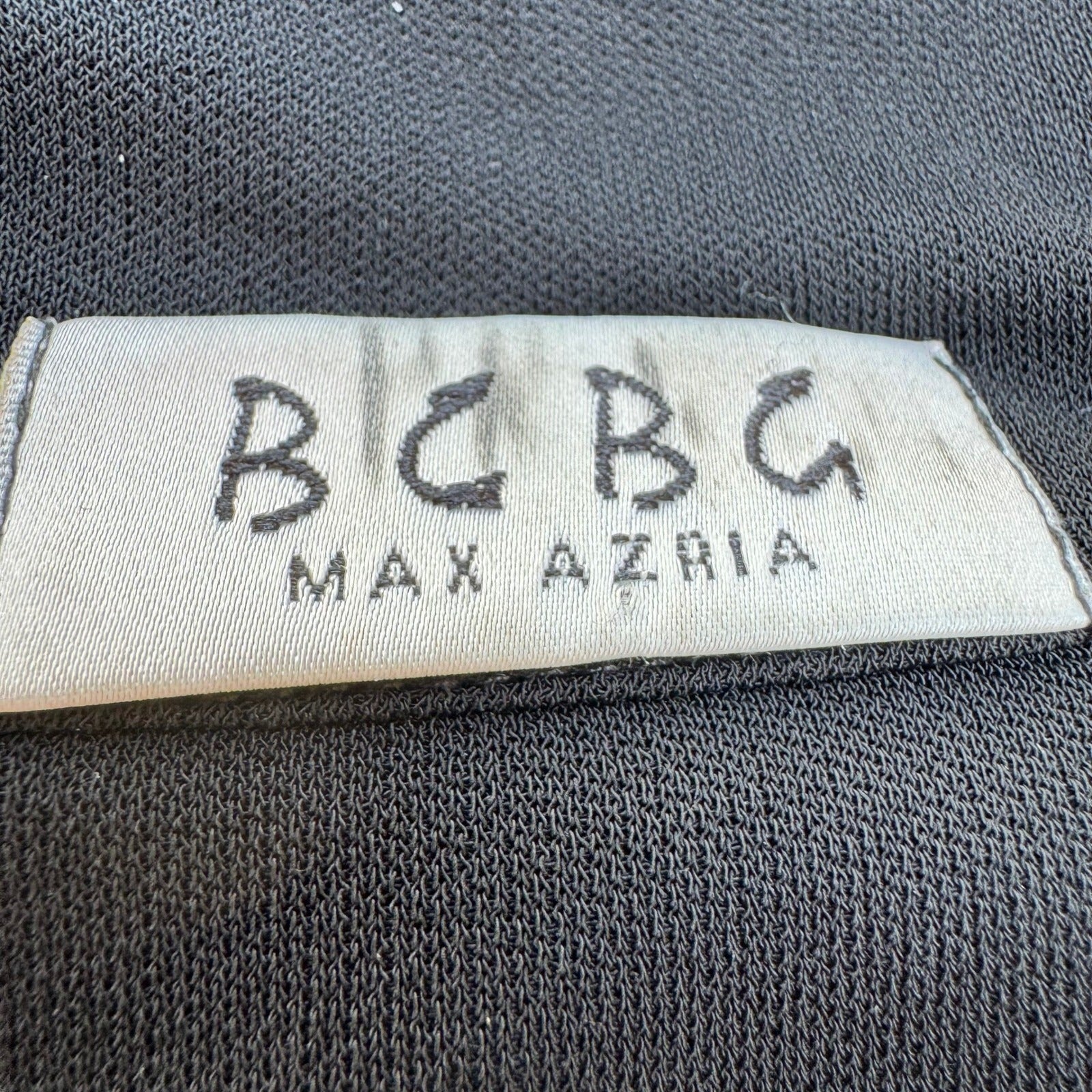 BCBG Max Azria Y2K Goth Whismigoth Black Lace Up Witchy Grunge Minimalist Shirt