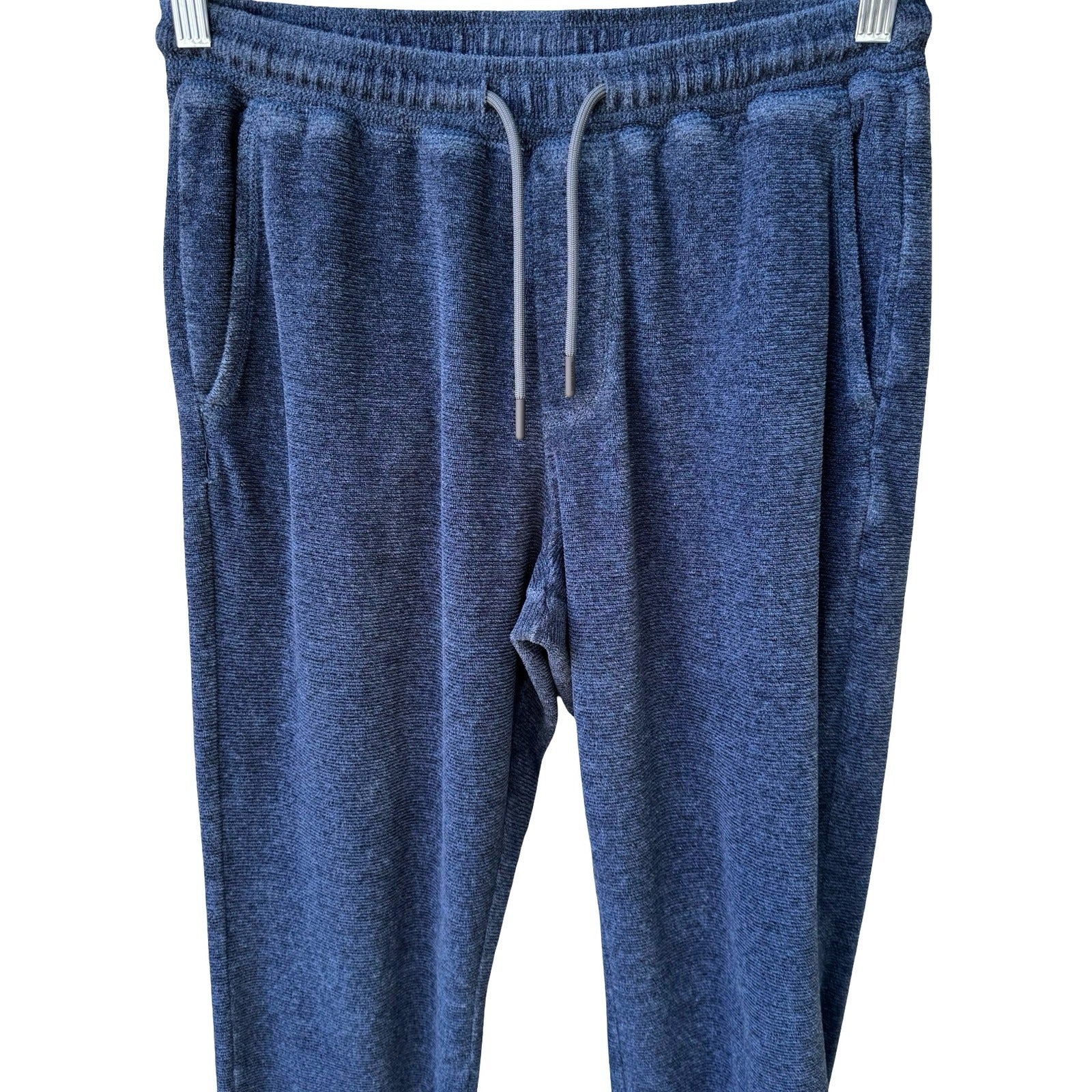 Tommy Bahama Coastal Textured Knit Jogger Pant Drawstring Athleisure Blue Mens S