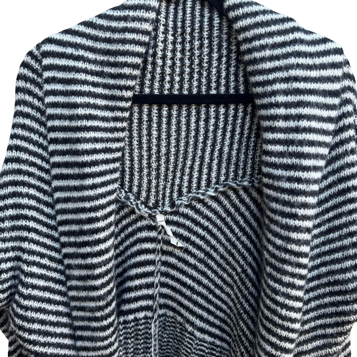 Willow & Clay Boho Layering Minimalist Striped Mohair Open Front Cardigan OS