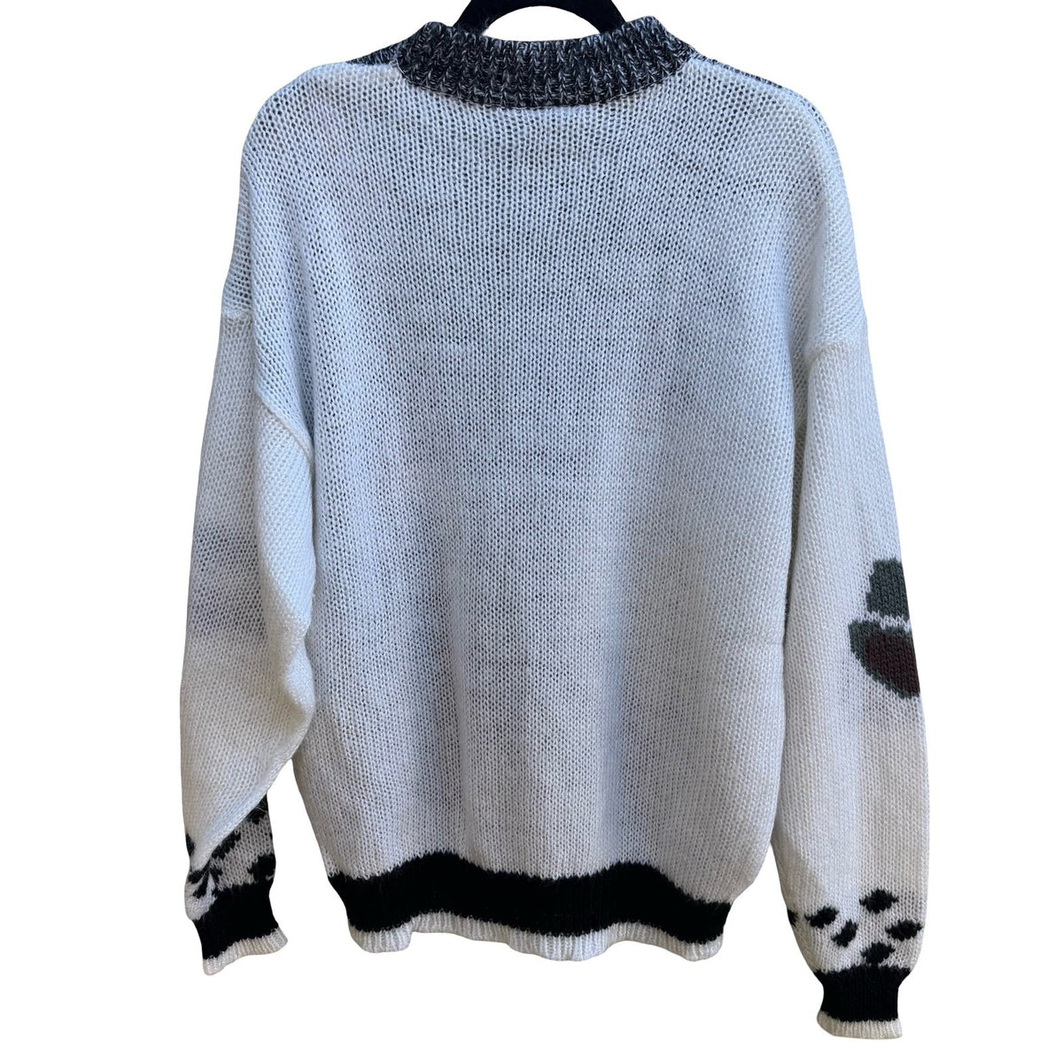 Fix Vintage 80s 90s Indie Grunge Abstract Geometric Retro Knit Sweater Mens L