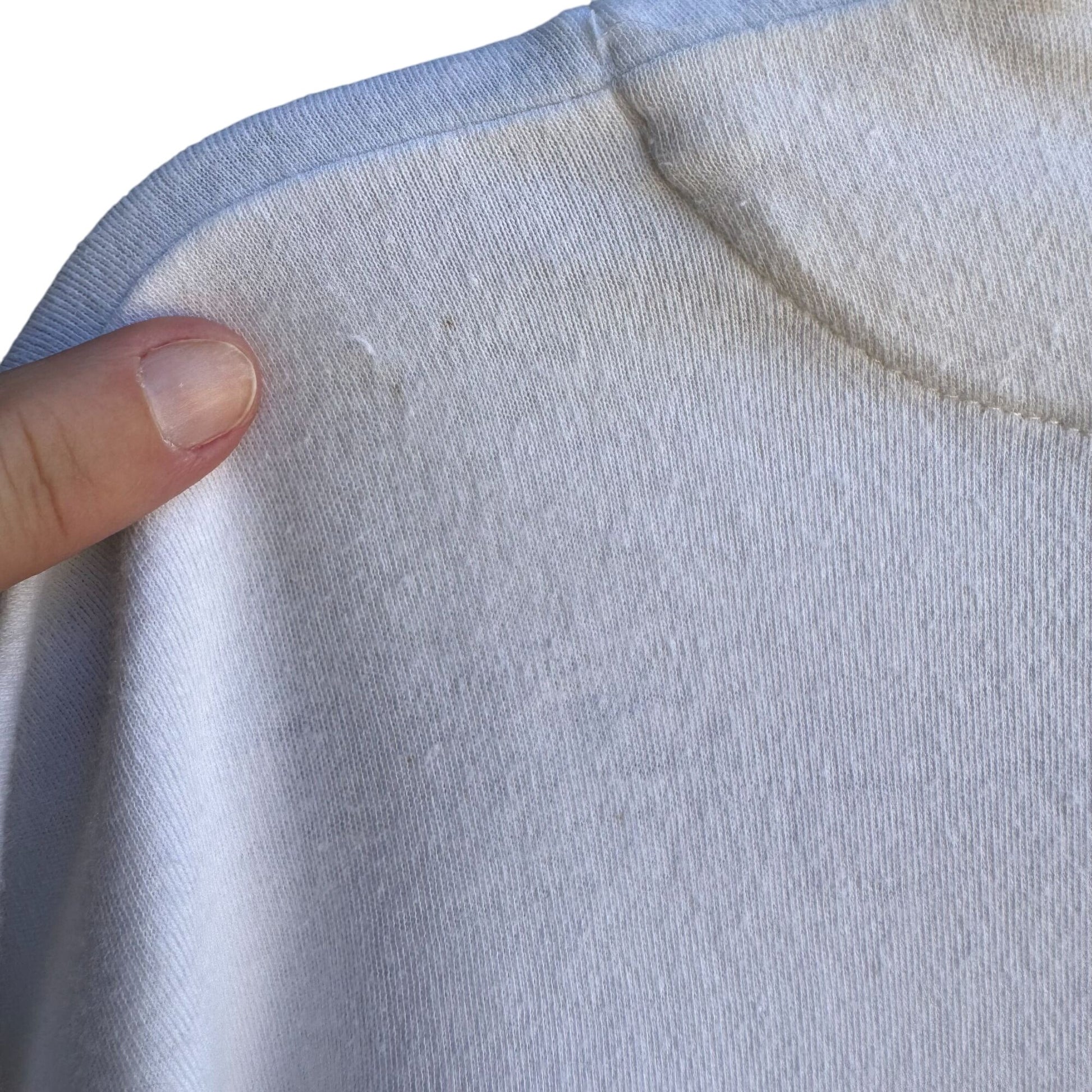 Nautica Vintage 80s Yacht Oversized White Teal Striped Preppy Cardigan Shirt L