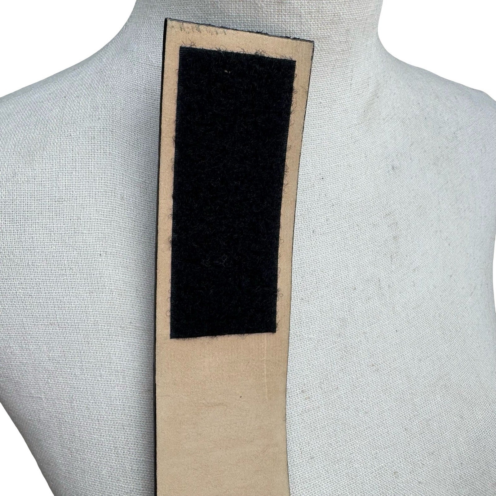 Sheri Bodell Vintage Y2K Minimalist Edgy Black Genuine Leather Wide Cinch Belt S