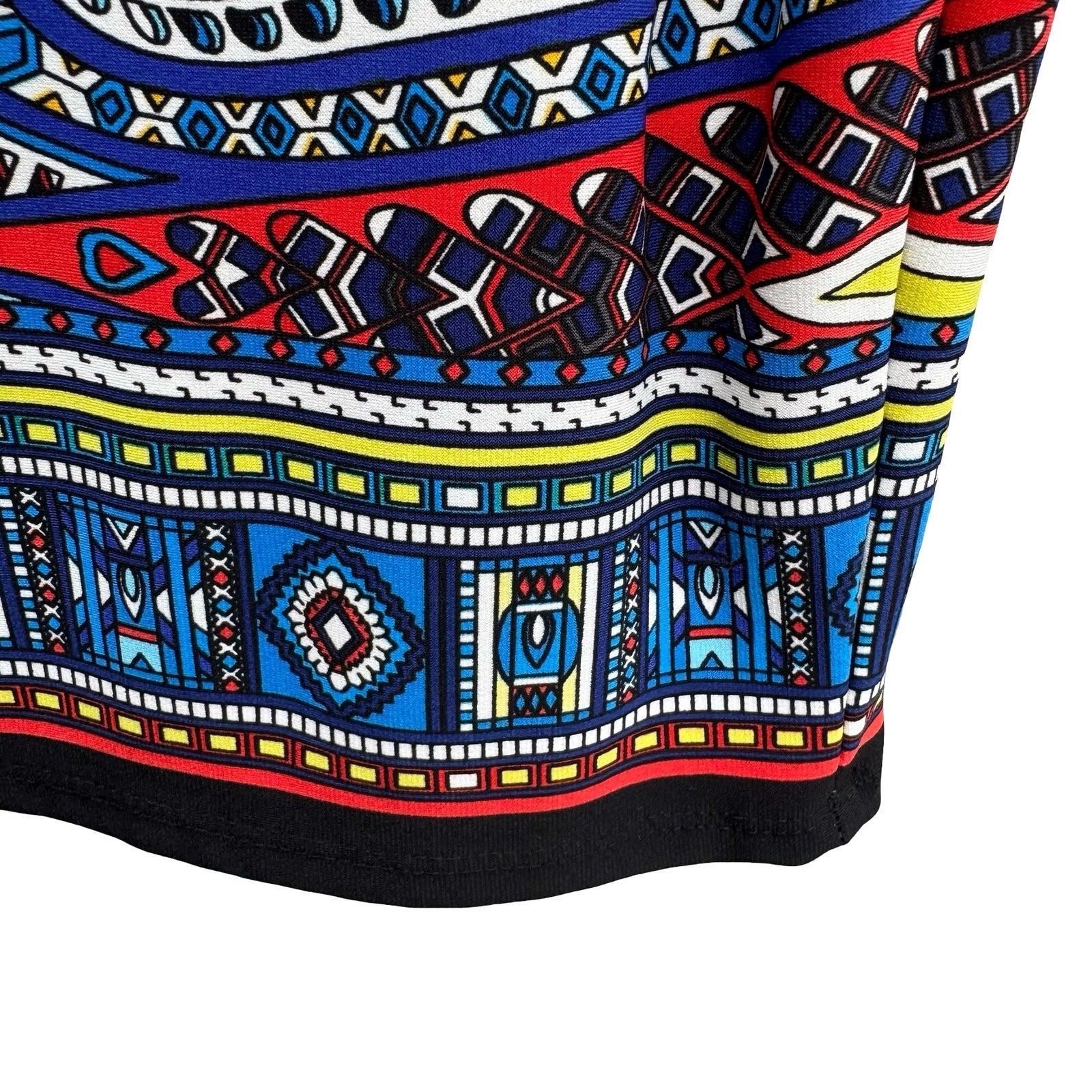 Premise Womens PL Blue Omni Paradox Geometric Stretch Pencil Skirt NWT Eclectic