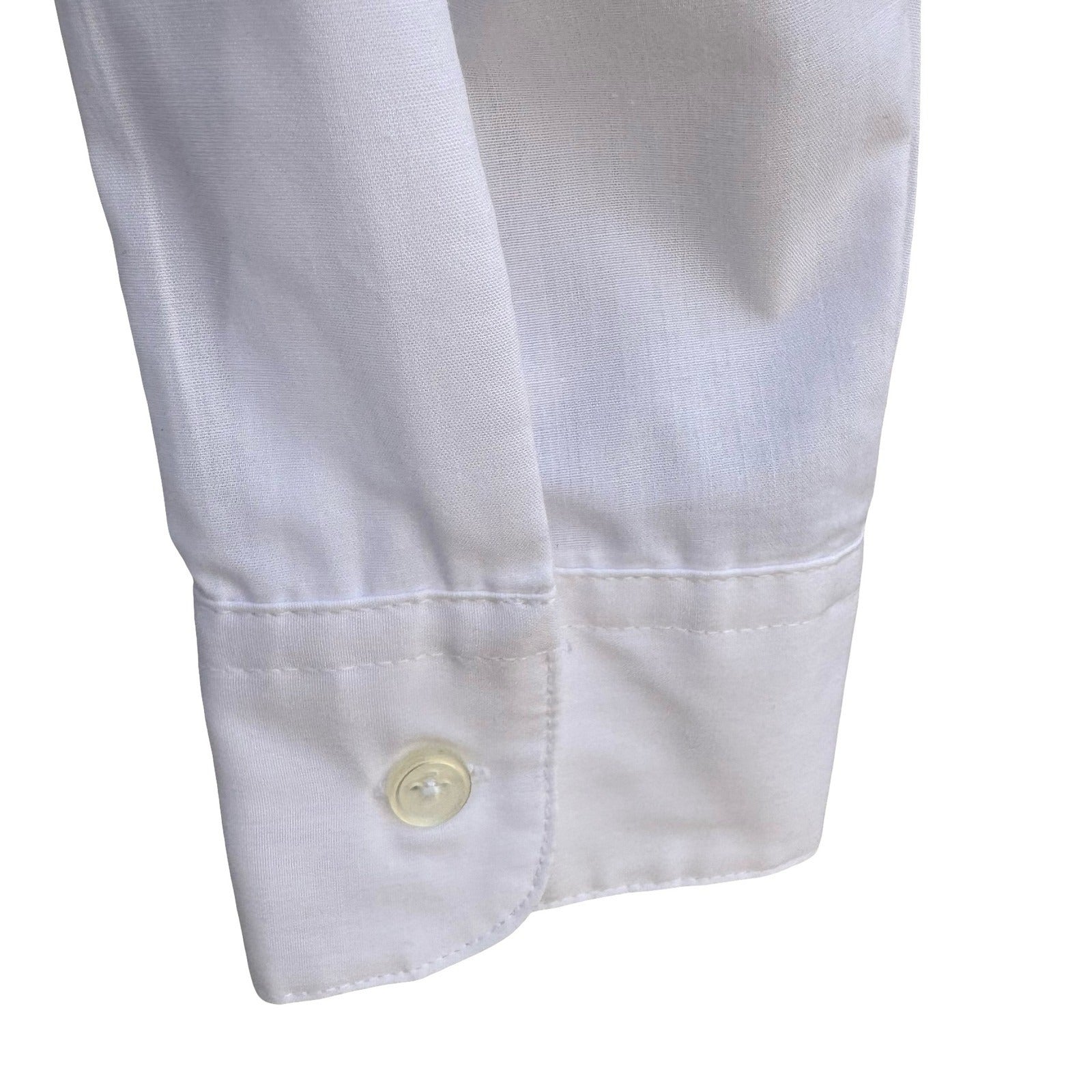 Dimension Mens White Wing Tip Collar Pleated Bib Tuxedo Dress Shirt M 15-15.5