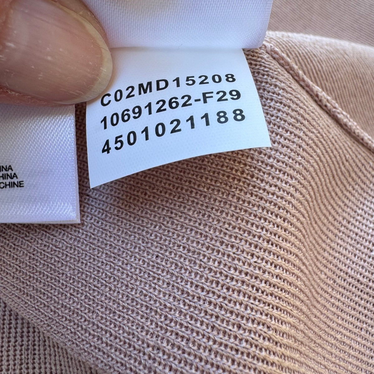 Anne Klein Minimalist Layering Open Front Ribbed Knit Cardigan Pastel Pink L NEW