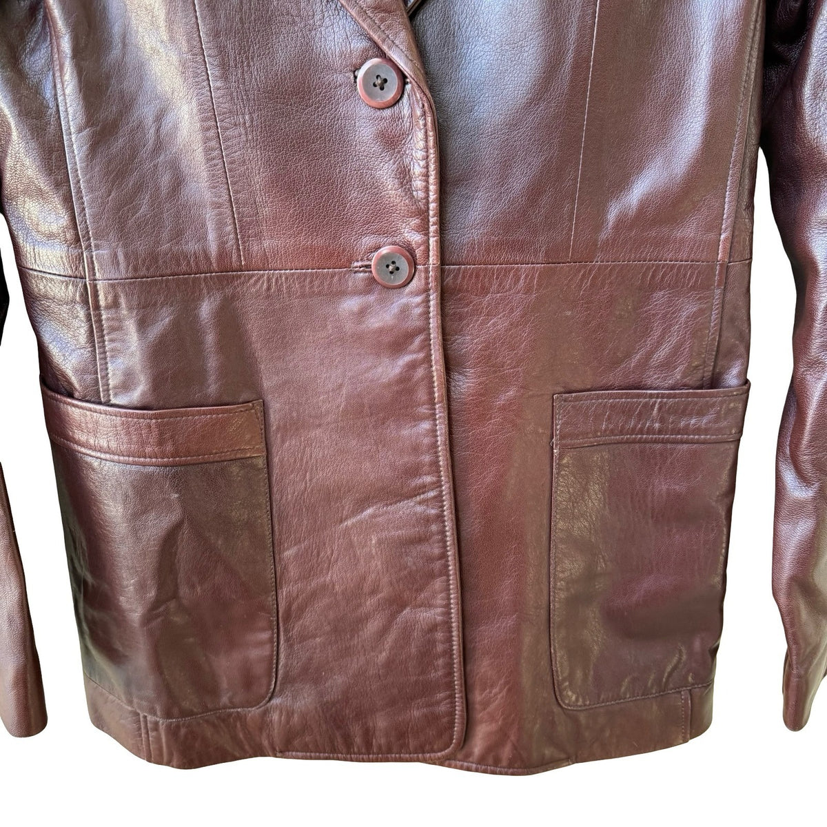 Jewels Julie Knapp Vintage 90s Leather Blazer Goth Grunge Indie Sleaze Jacket XS