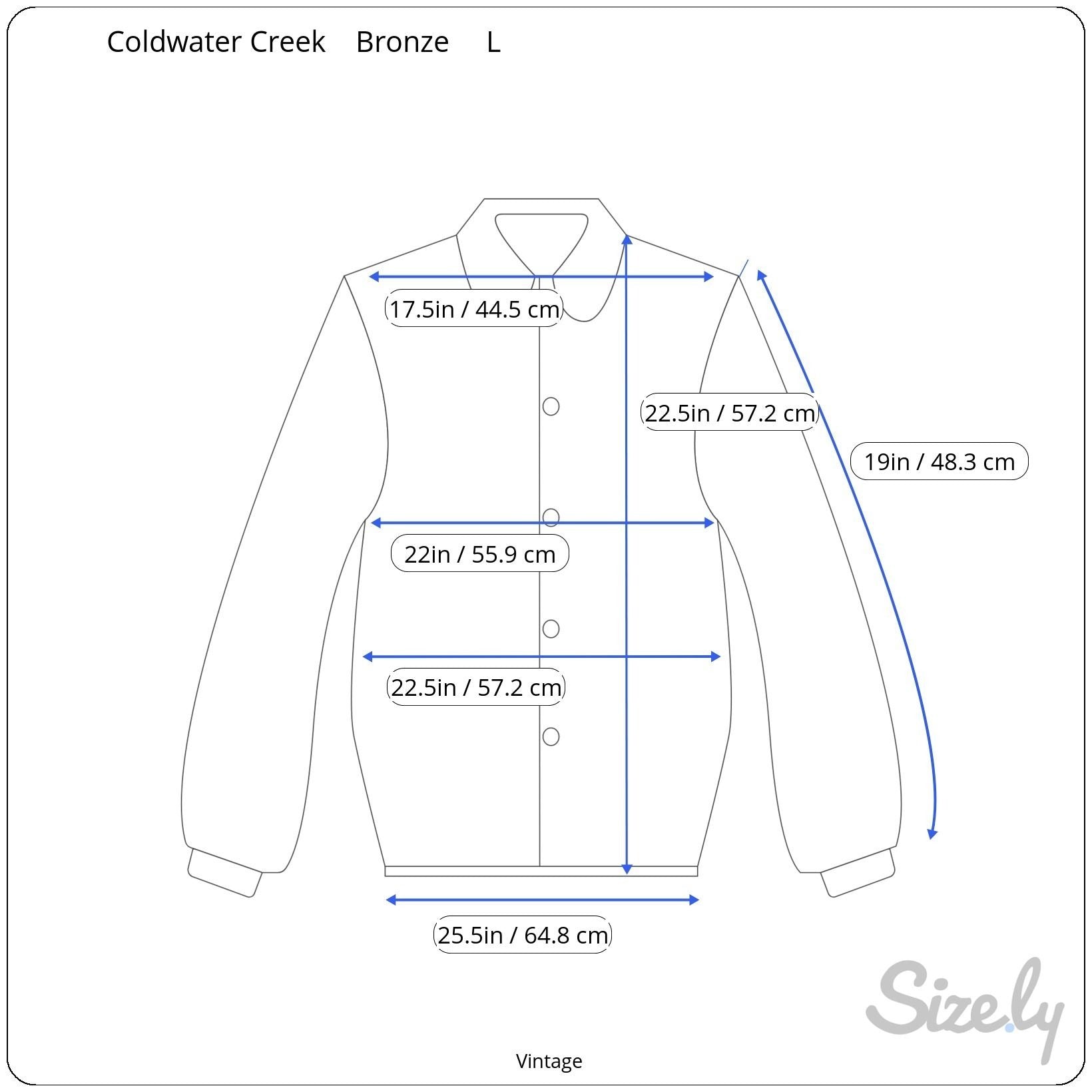 Coldwater Creek Womens Shimmering Bronze Glam Button-Up Party Blouse Shirt L