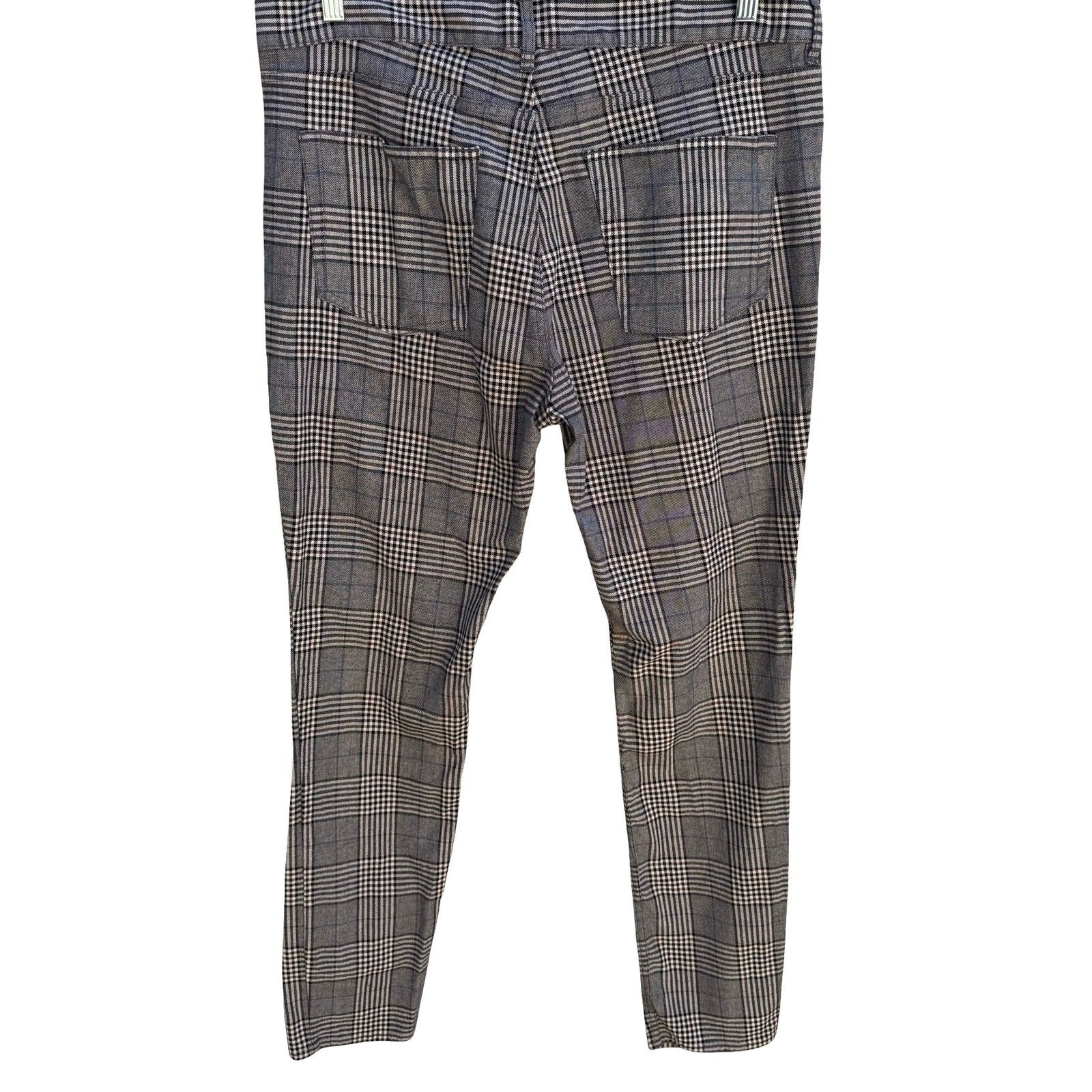 HM Coupe Moulante Skinny Fit Glen Plaid Golf Pant Check Indie Sleeze Grey Men 36