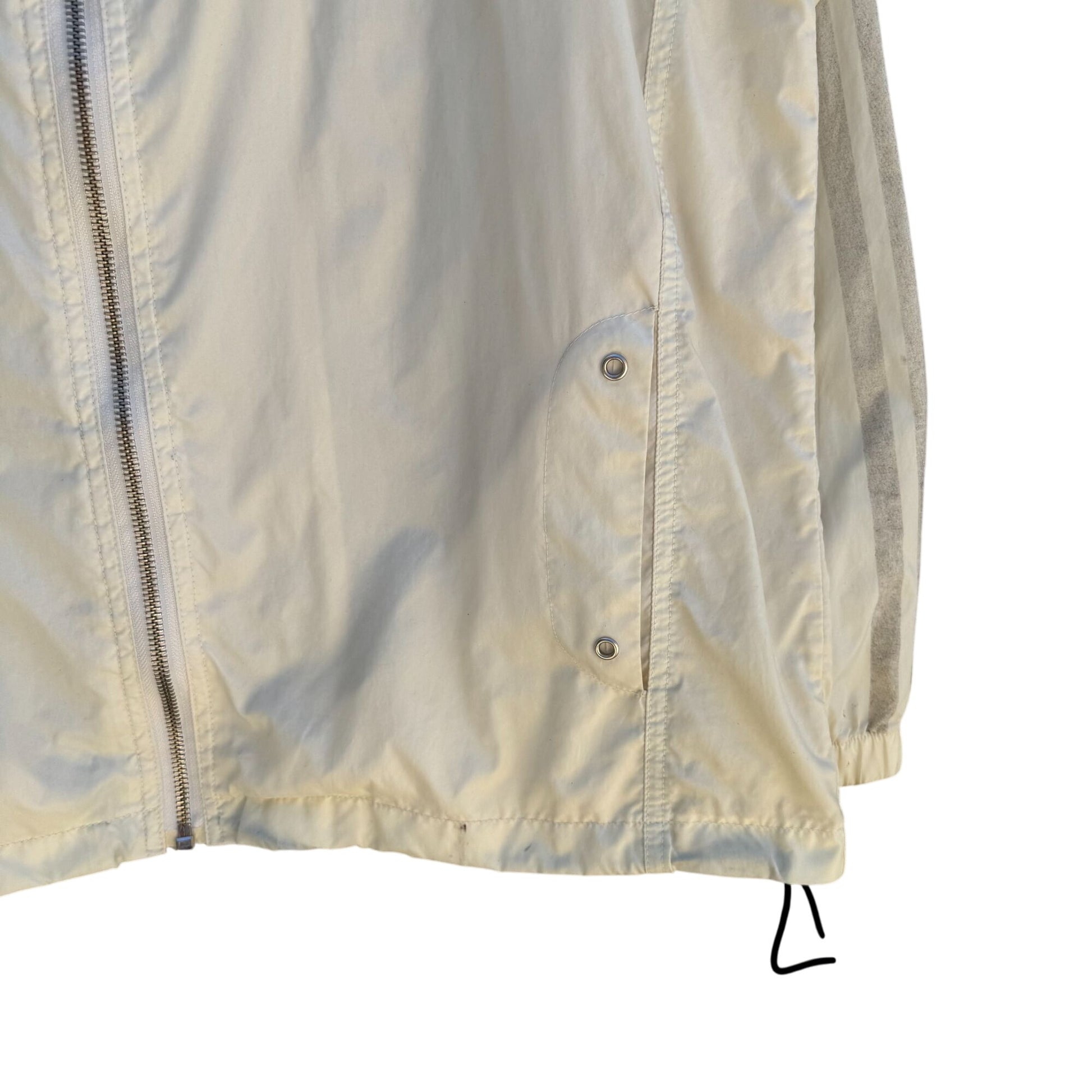 Puma Vintage Mens Beige Lightweight Full-Zip Unlined Long Sleeve Pocket Jacket