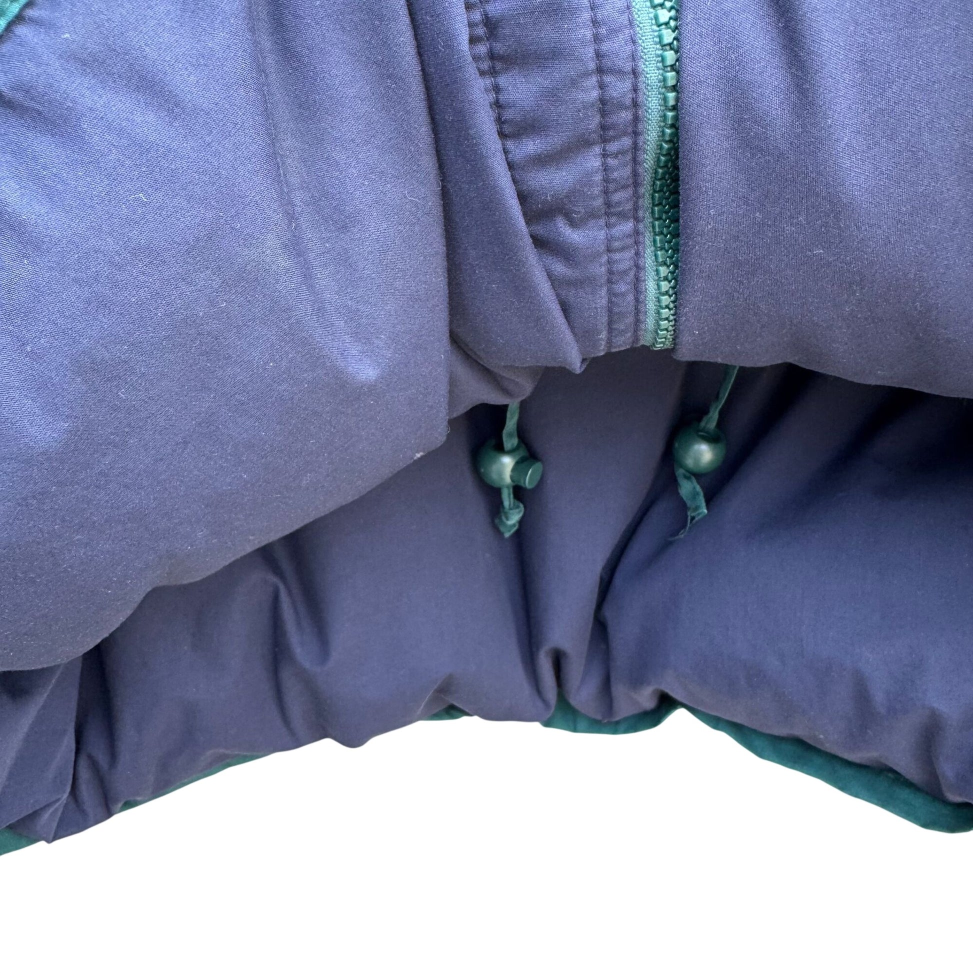 Braefair Vintage Green Navy Hooded Down Fill Puffer Jacket Parka Winter Coat 2X