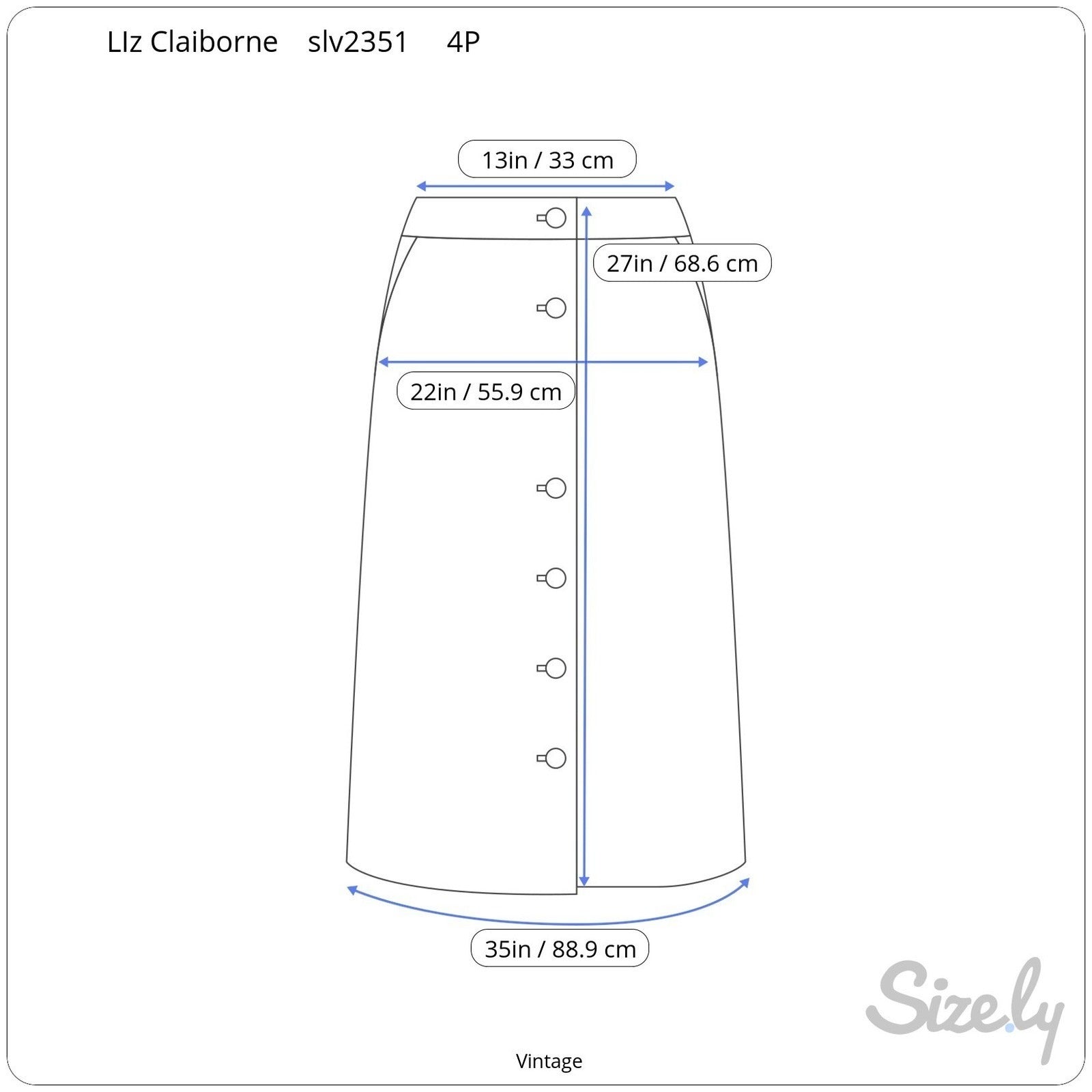 Lizwear Vintage Floral Cotton Denim Midi Prairie Skirt Blue Pleated Womens 4P