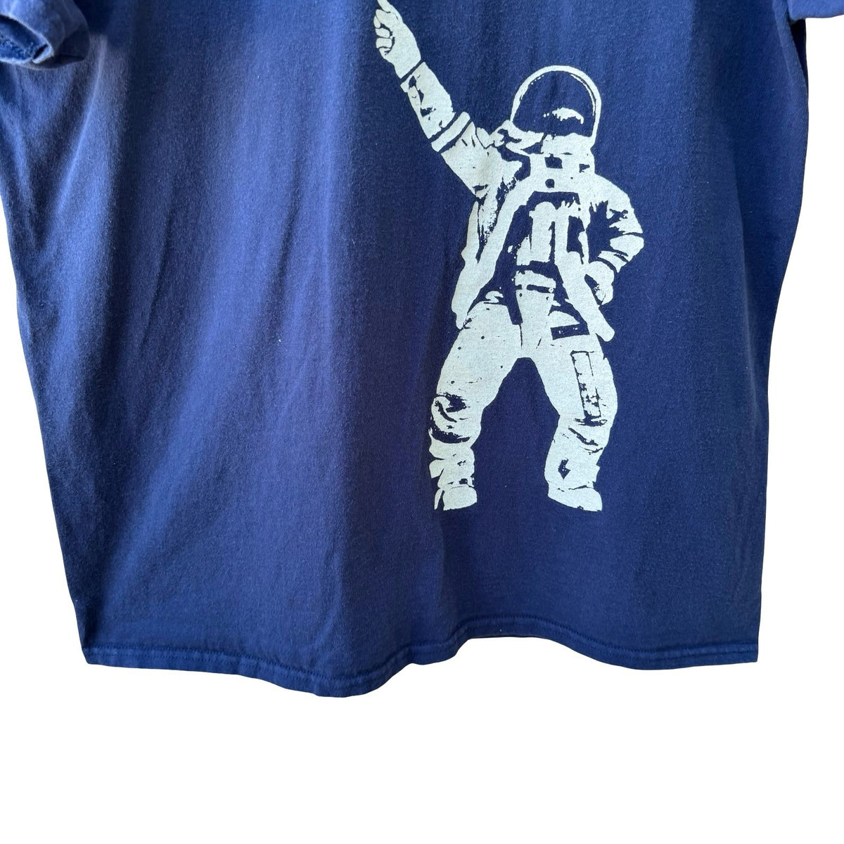 Gildan Museum of Flight Space NASA Astronaut Disco Ball Graphic T-Shirt Mens L