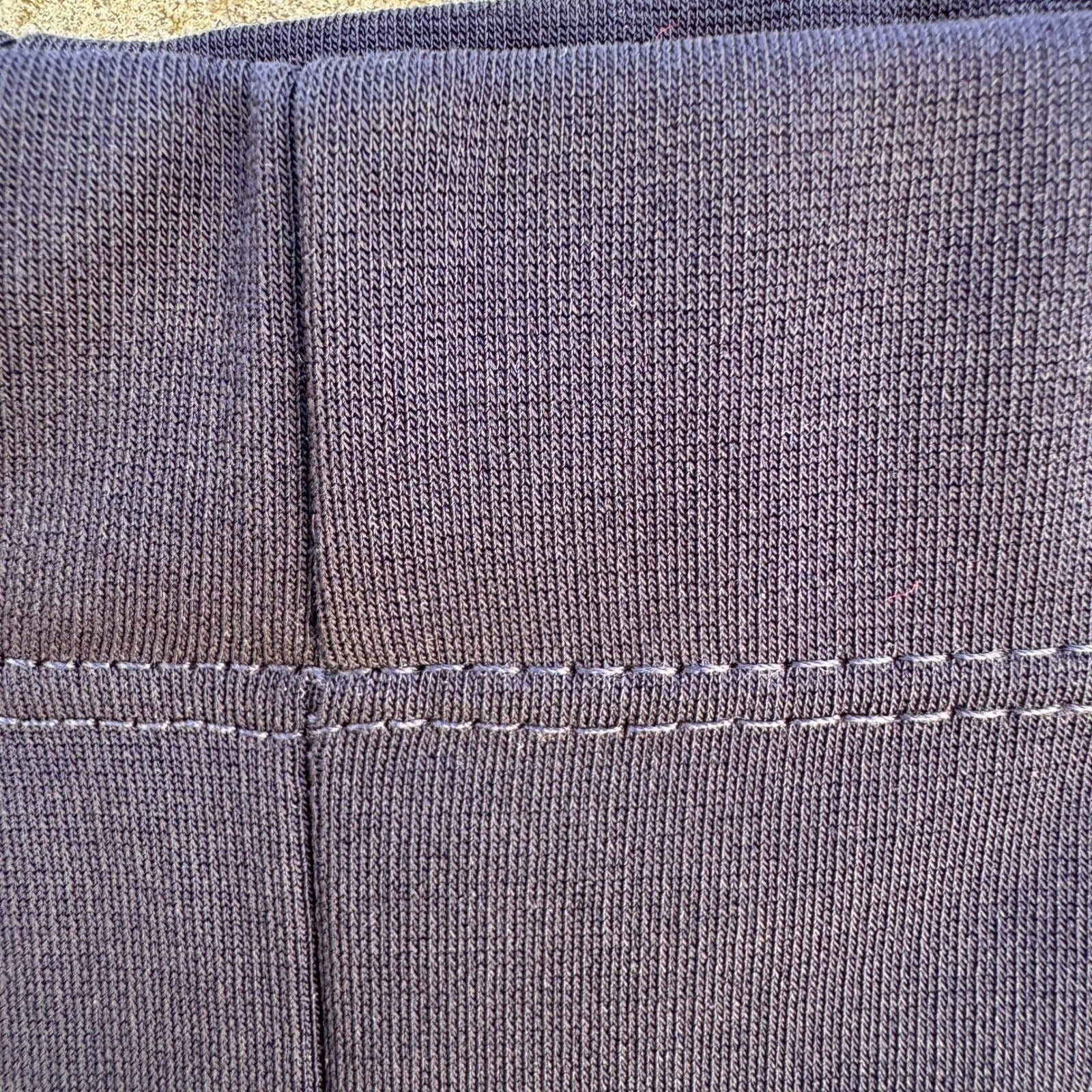 Susan Graver Liquid Knit Straight Leg Pants Navy Elastic Waist Womens M Office