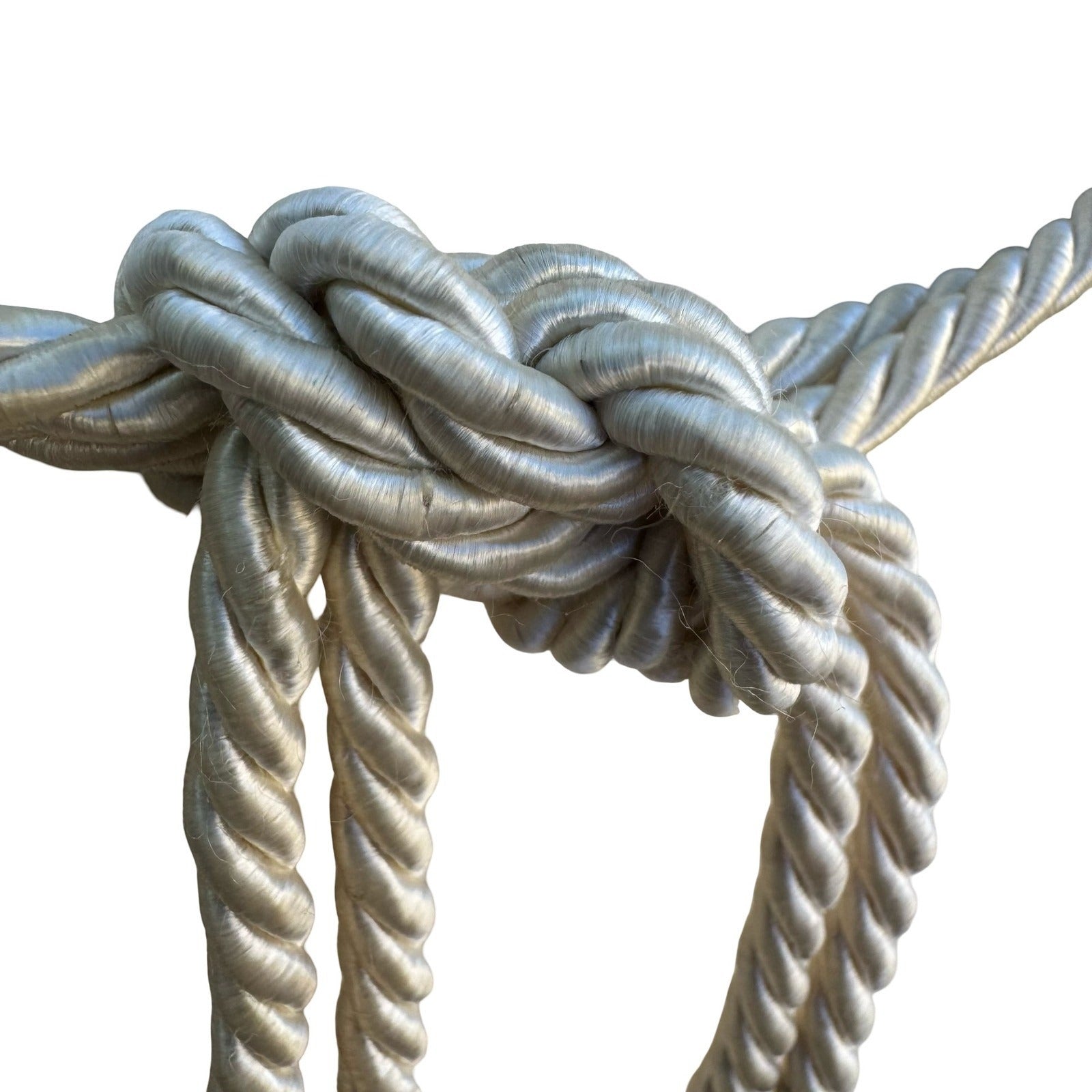 Womens Bohemian Braided Rope Waist Belt Ivory Gold Leaf Charms Adjustable Tie