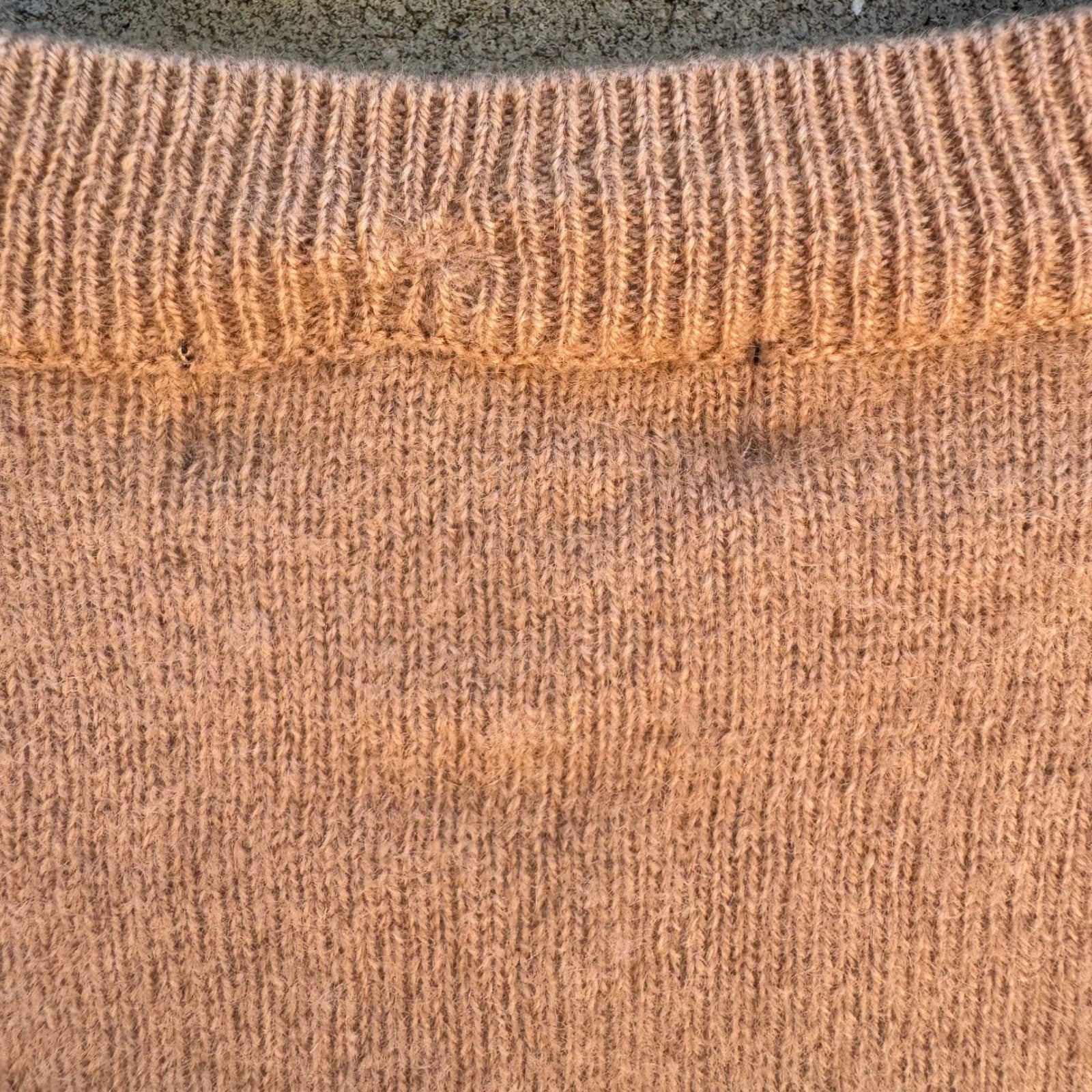 Quince Mongolian Cashmere Tee Camel Quiet Luxury Old Money Minimalist Sweater S