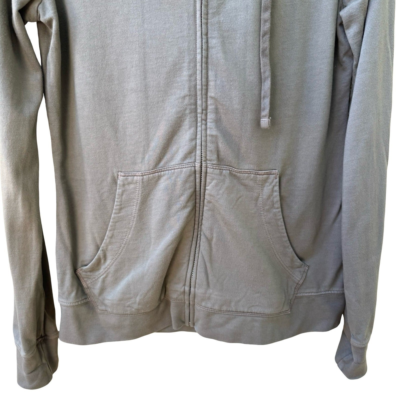 American Giant Sustainable Gorpcore Zip Hoodie Supima Cotton Modal Grey S USA