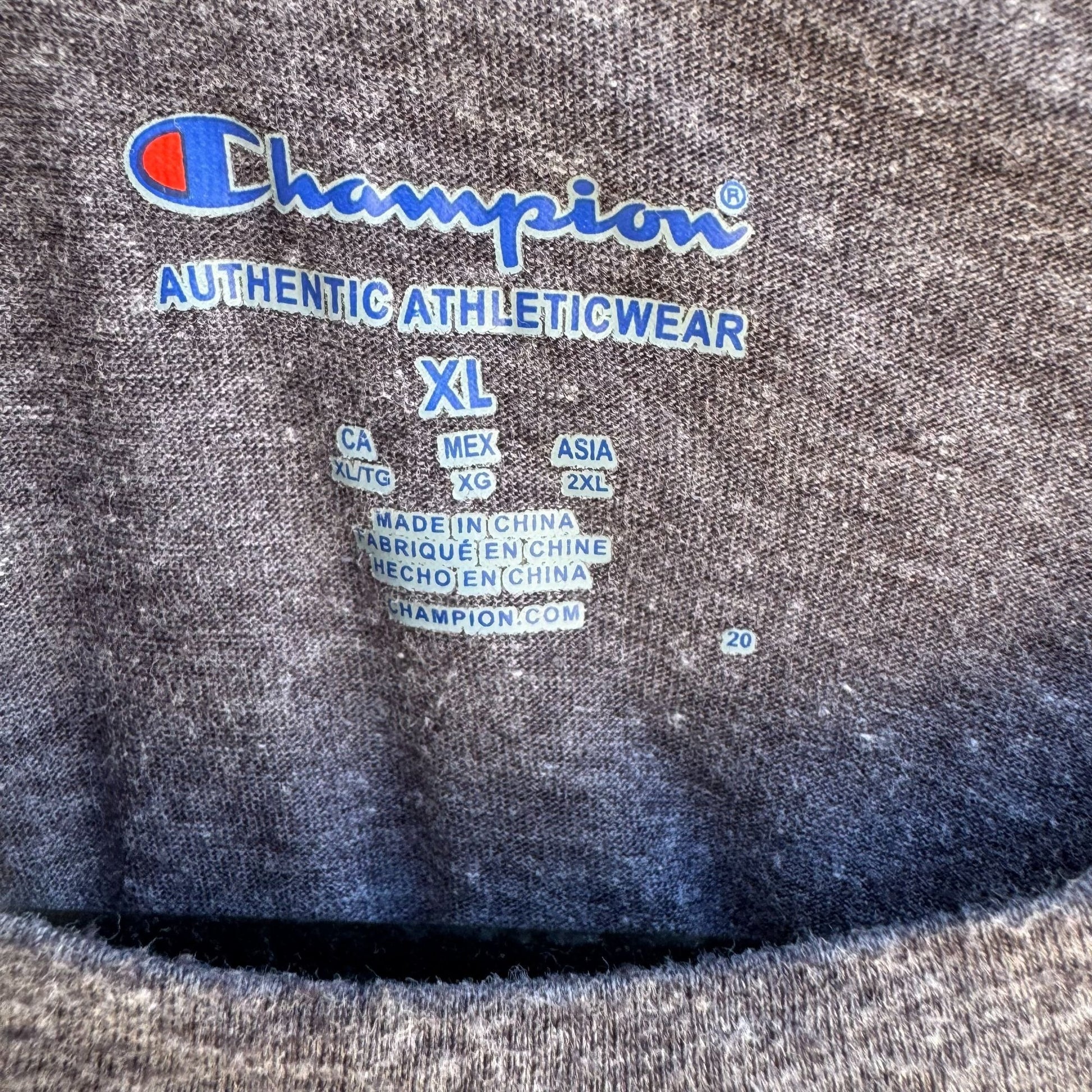 UCLA Champion Authentic Athleticwear Mens Gray Short Sleeve Casual T-Shirt XL