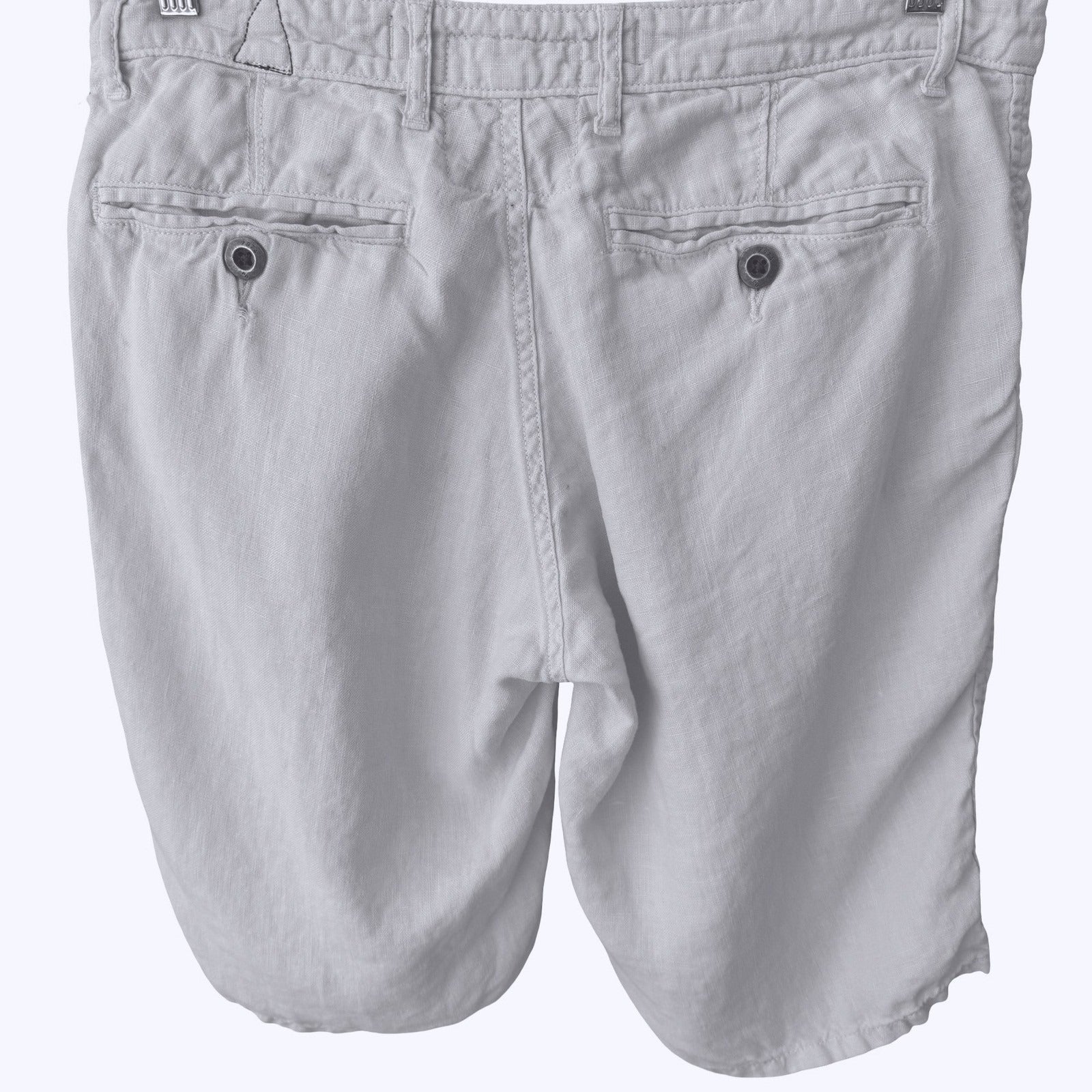 Paperbacks 100% Linen Shorts Coastal Preppy Summer Beach Relaxed White Mens 32