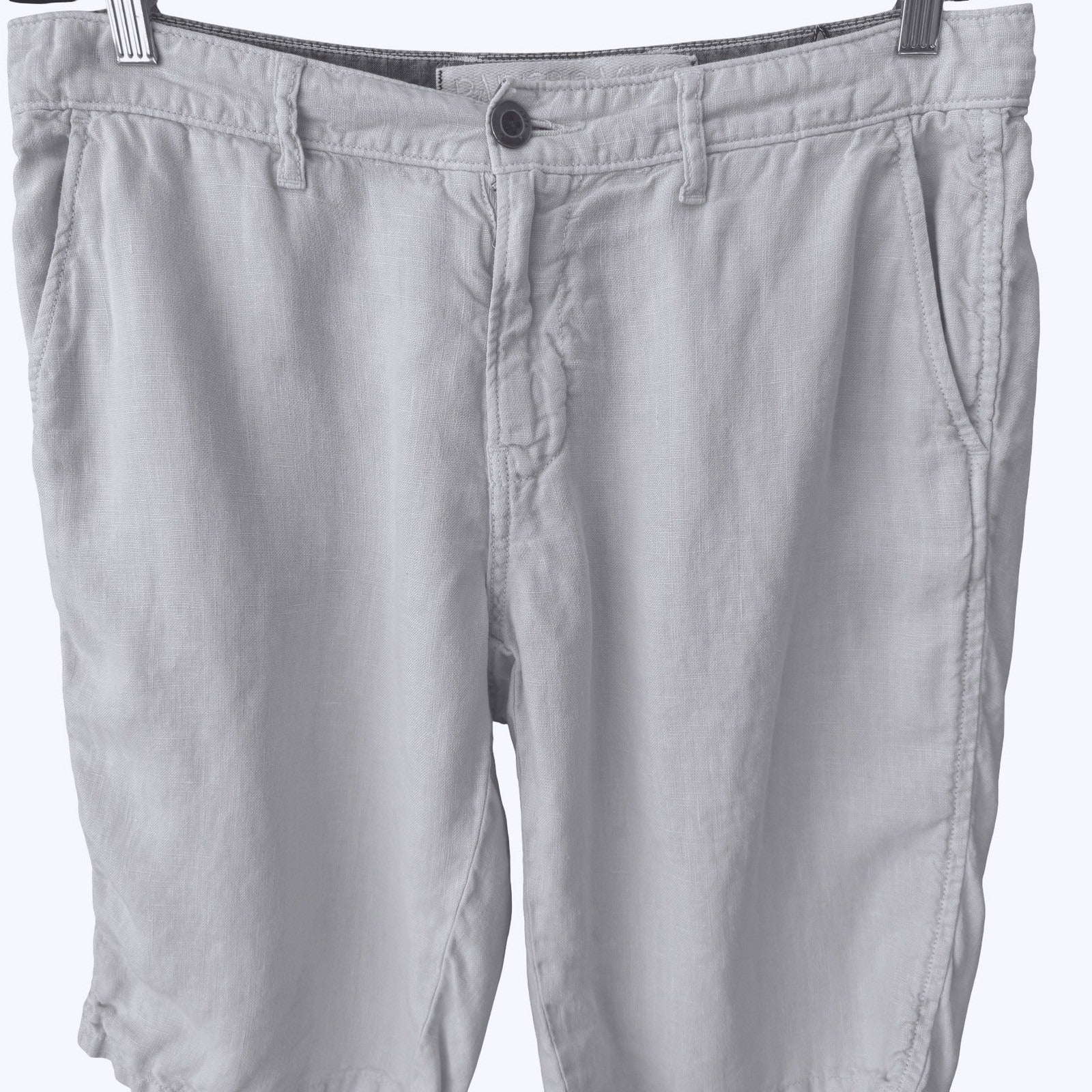 Paperbacks 100% Linen Shorts Coastal Preppy Summer Beach Relaxed White Mens 32