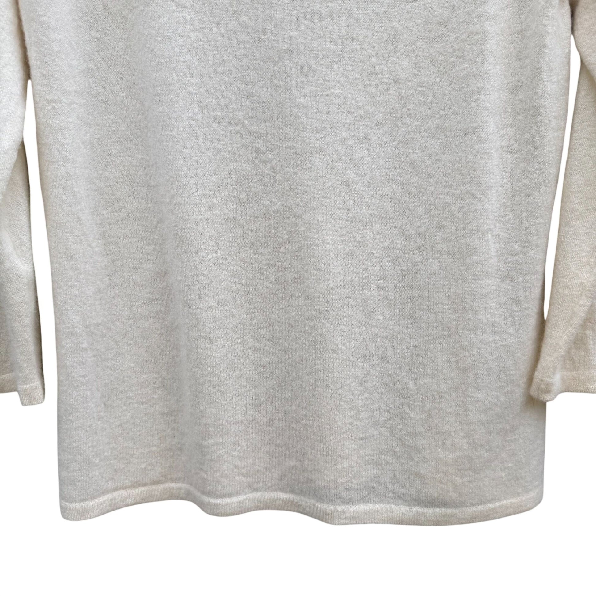Sutton Studio Womens XL Luxury Cashmere Knit Scoop Neck Sweater Minimalist