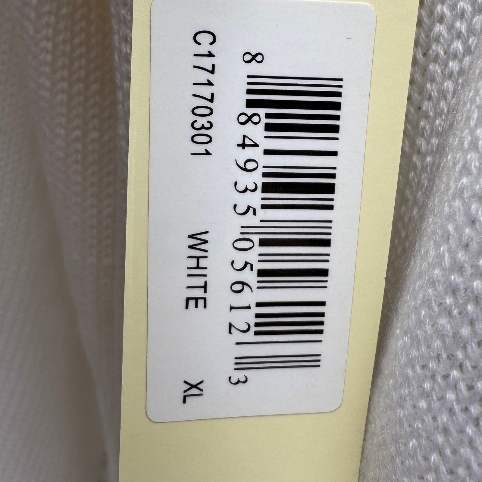 Cyrus Womens XL White Open Front Pointelle Knit Cardigan NEW Coastal Layering