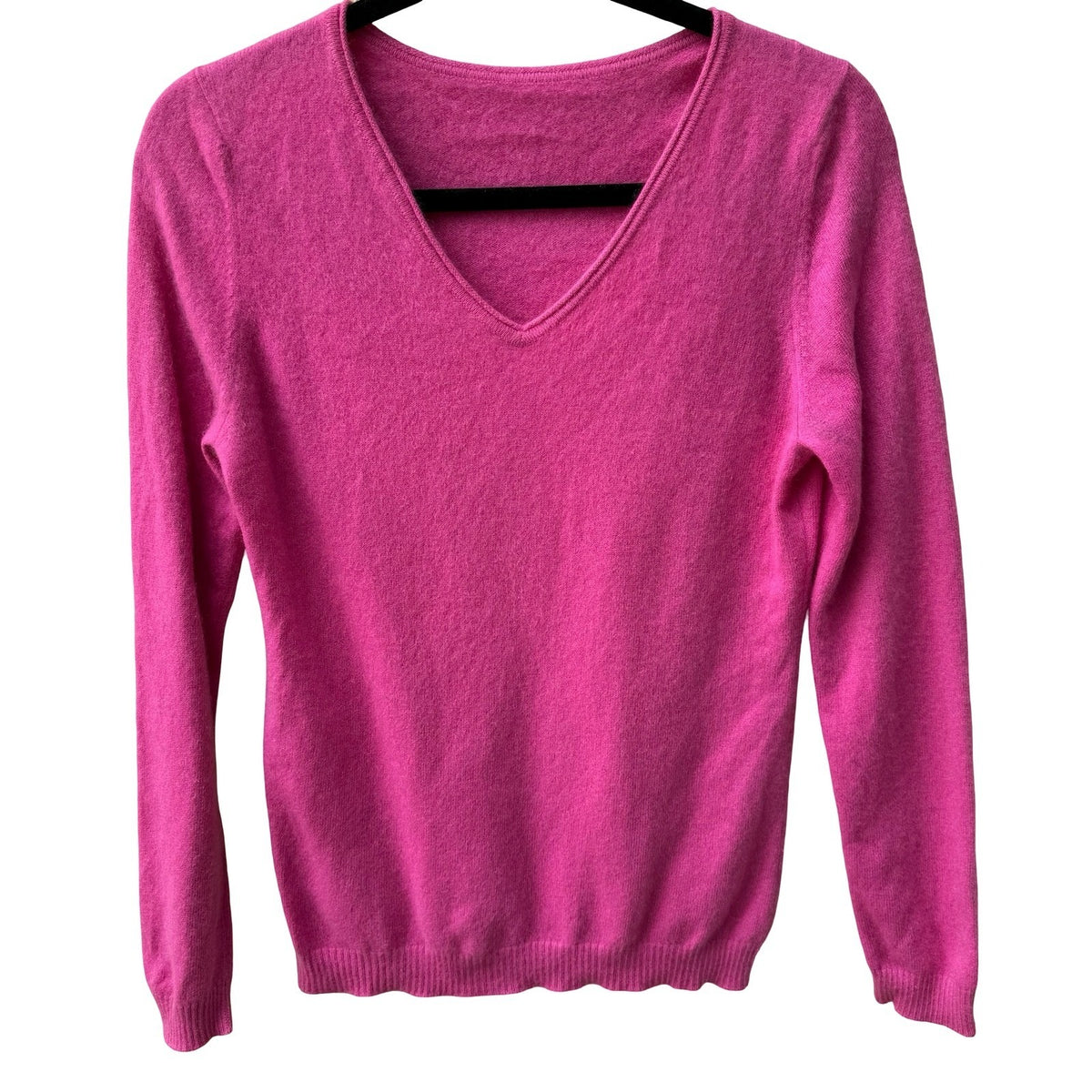 Cashmere Quiet Luxury Minimalist Sustainable Barbiecore Preppy Knit Sweater Pink