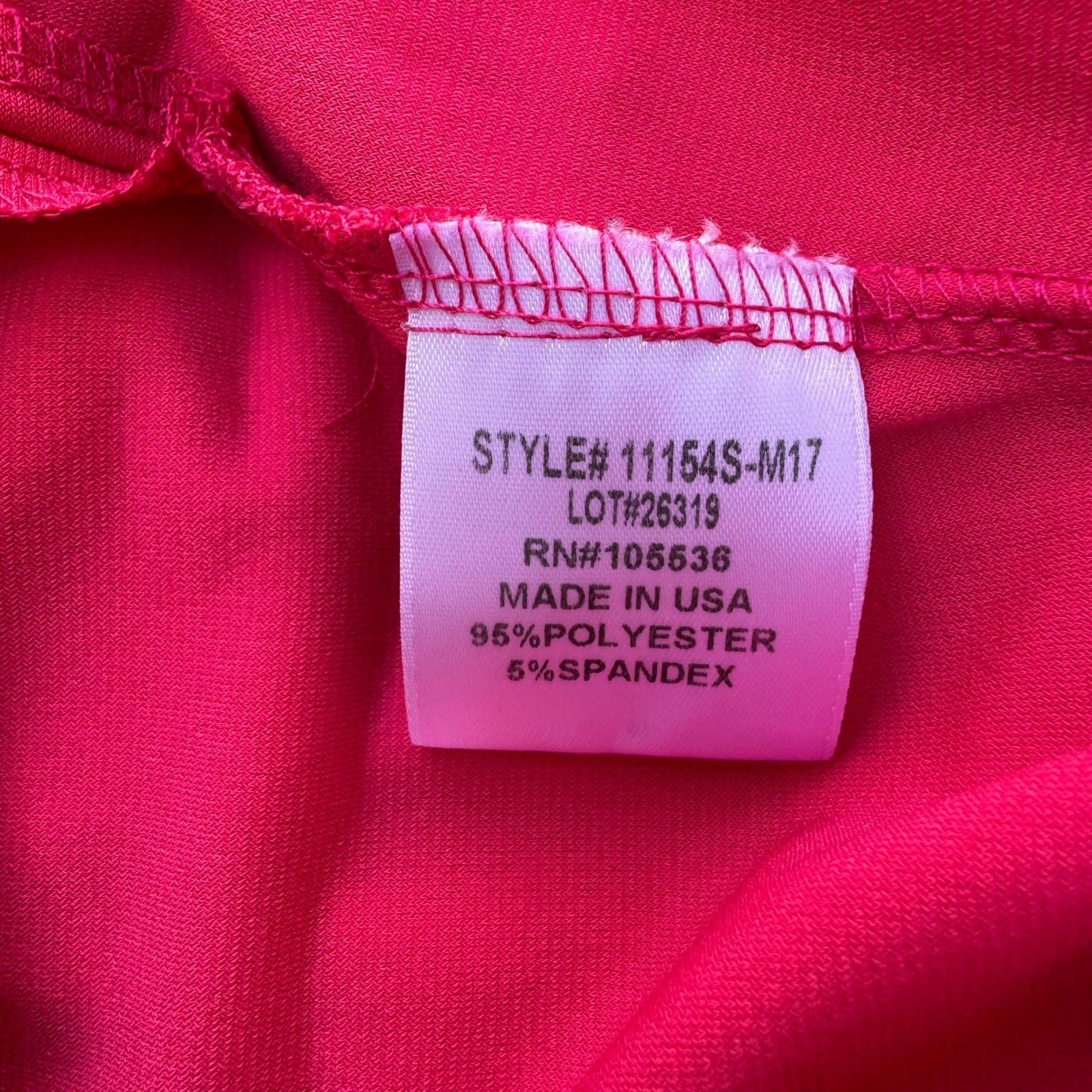 Slinky Brand Barbiecore Hot Pink Minimalist Jersey Flowy Liquid Knit Tunic Top L