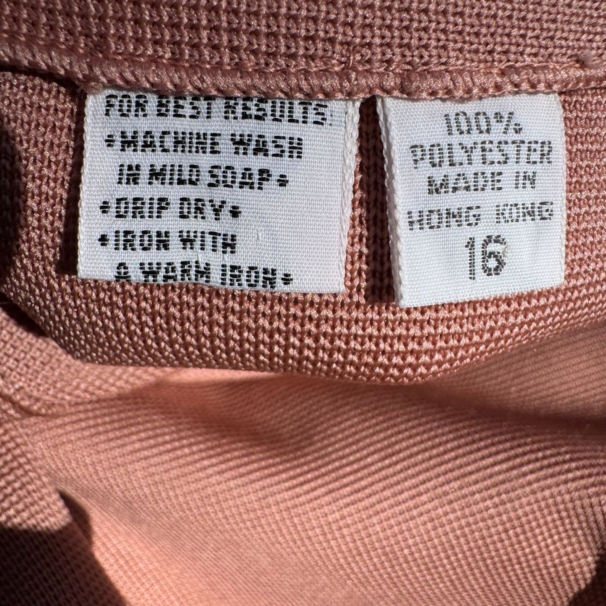 Dorce Vintage Womens Long Sleeve Button Top A-Line Skirt Rose Pink 2 Piece Set