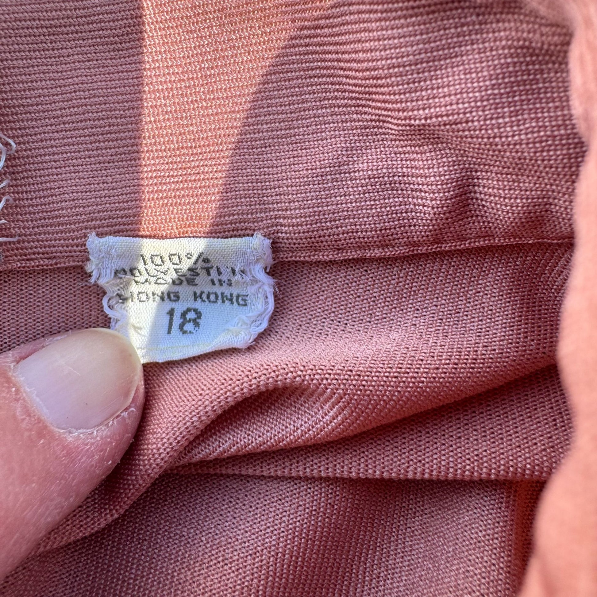 Dorce Vintage Womens Long Sleeve Button Top A-Line Skirt Rose Pink 2 Piece Set