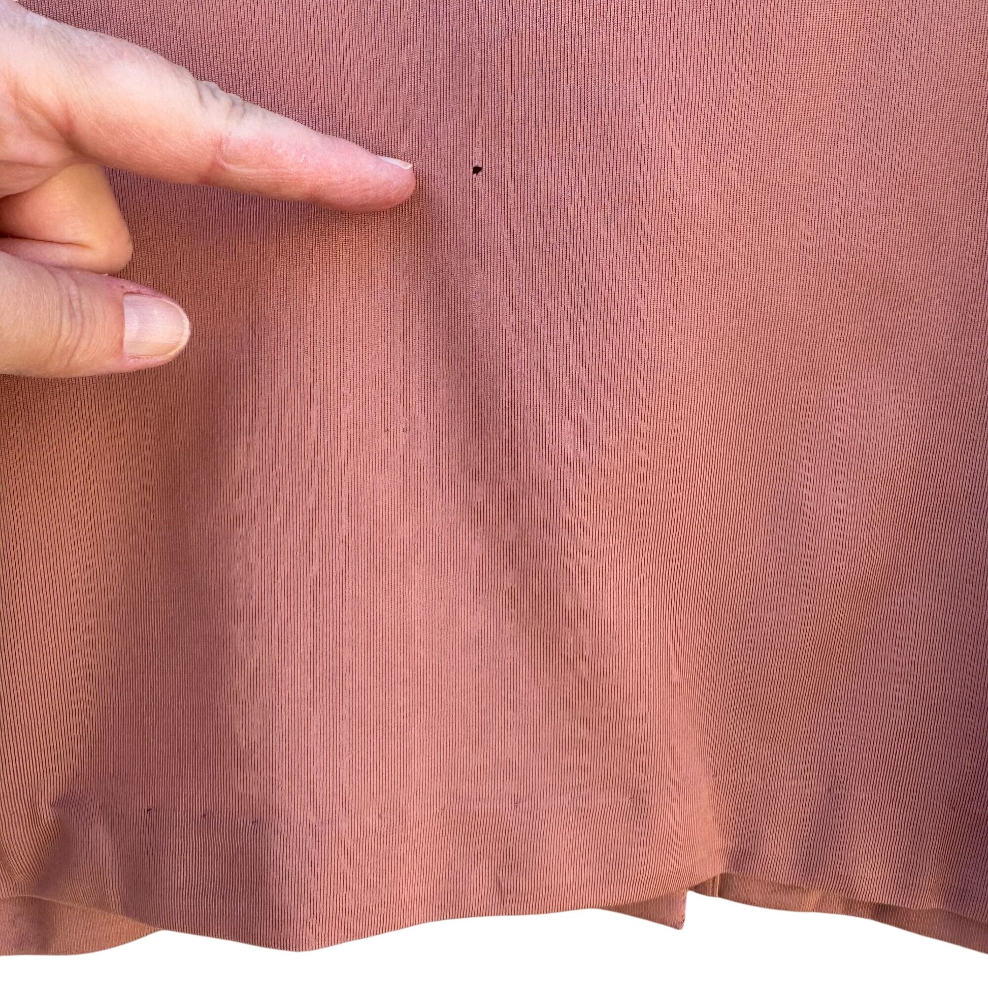 Dorce Vintage Womens Long Sleeve Button Top A-Line Skirt Rose Pink 2 Piece Set