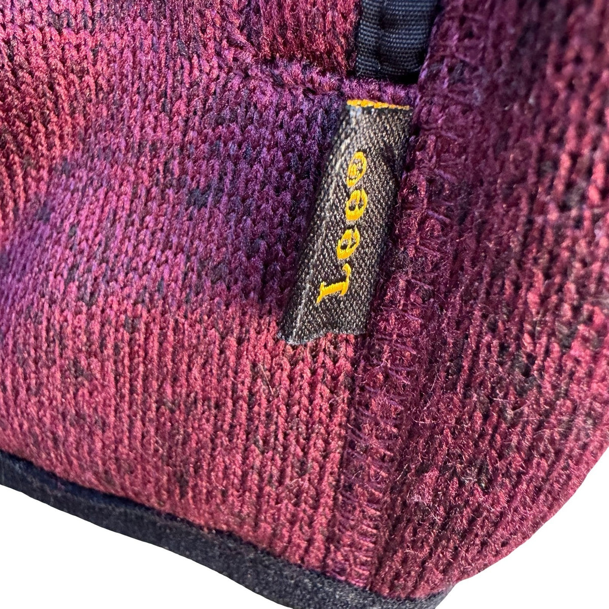 Lee Gorpcore Layering Sweater Fleece Sherpa Collar Utility Vest Burgundy Mens L