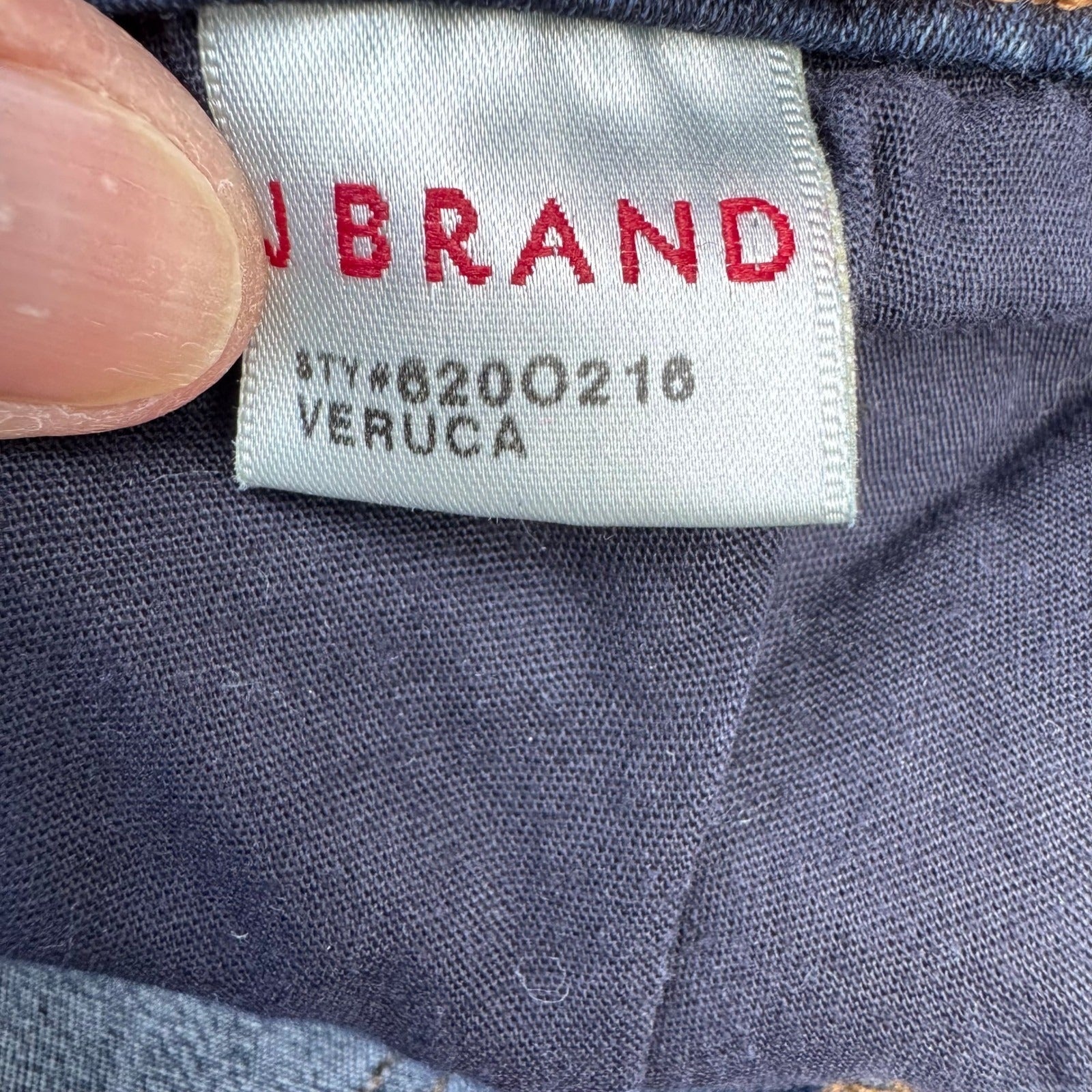 J Brand Veruca Dark Wash Stretch Skinny Jeans Blue Denim Womens 27 Rocker Grunge