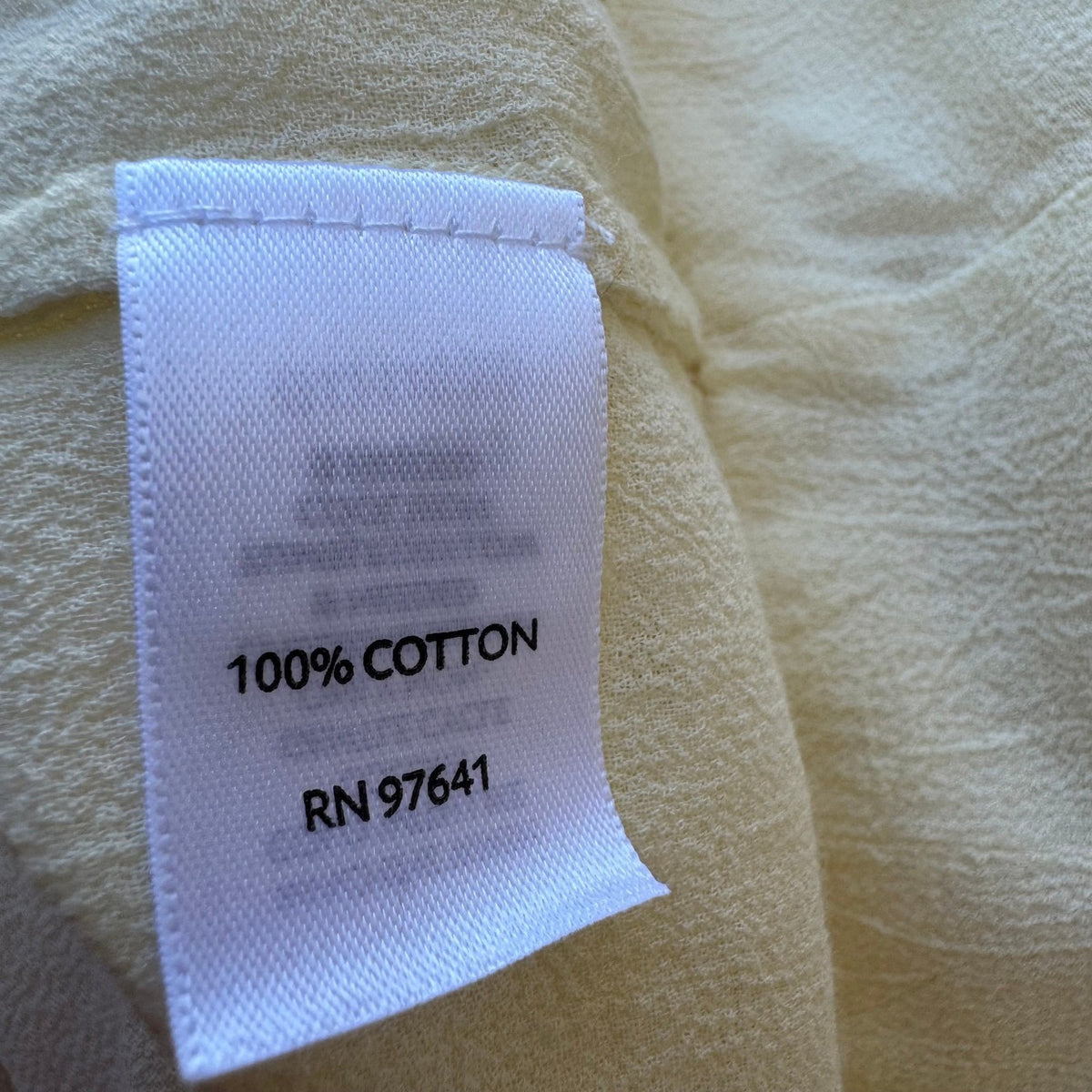 J Jill Butter Yellow Coastal Minimalist Lagenlook Cotton Gauze Tunic Top XL NEW