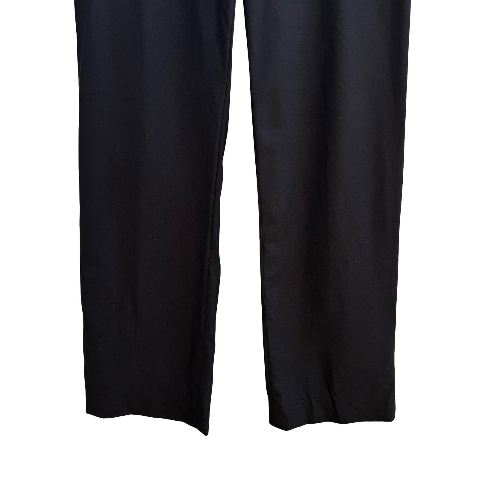 Santisima Minimalist Quiet Luxury Wool Silk Straight Leg Dress Pants Trousers 2