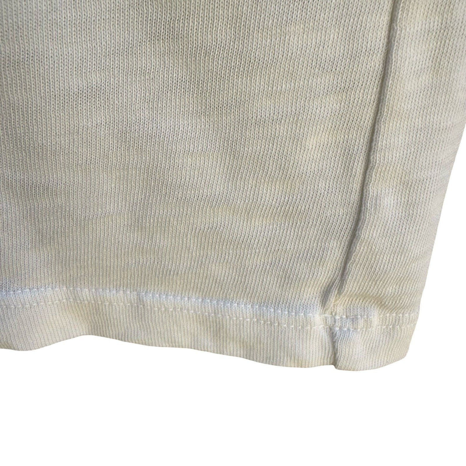 American Giant Sustainable Supima Cotton V-Neck Minimalist Shirt Ivory Womens S