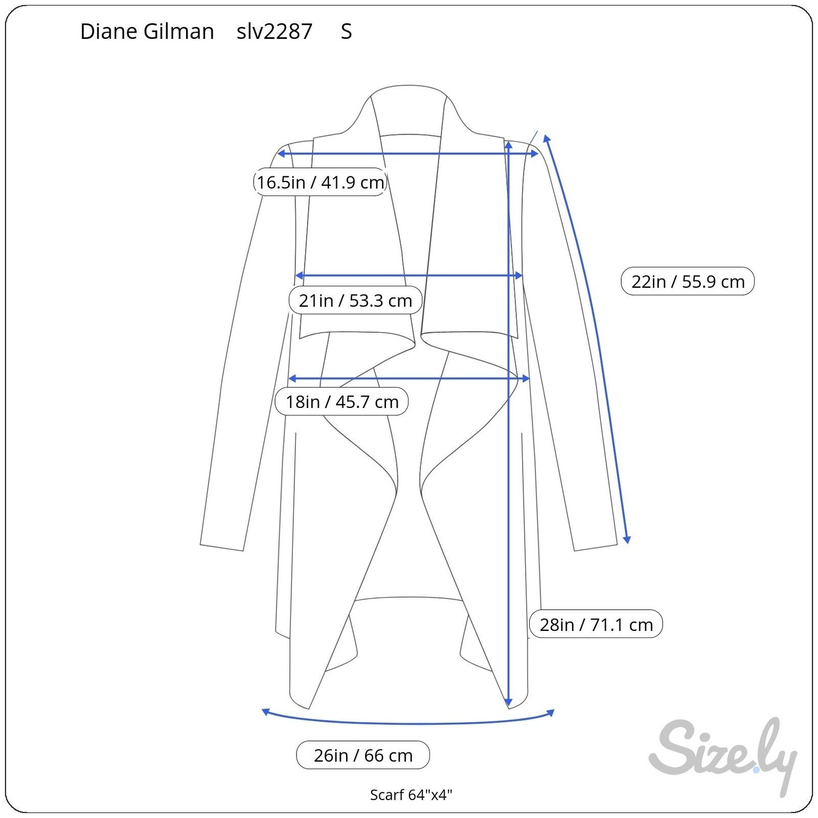 Diane Gilman DG2 Womens Striped Open Front Draped Cardigan Grey Black S NEW
