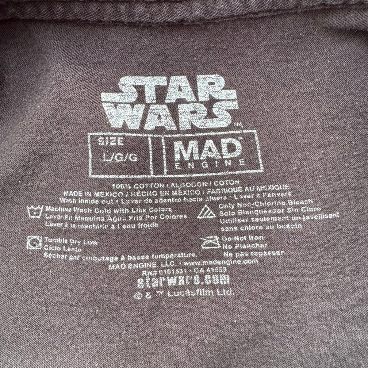 Star Wars Mad Engine Starry Night Van Gogh Darth Vader Stormtrooper Shirt Mens L