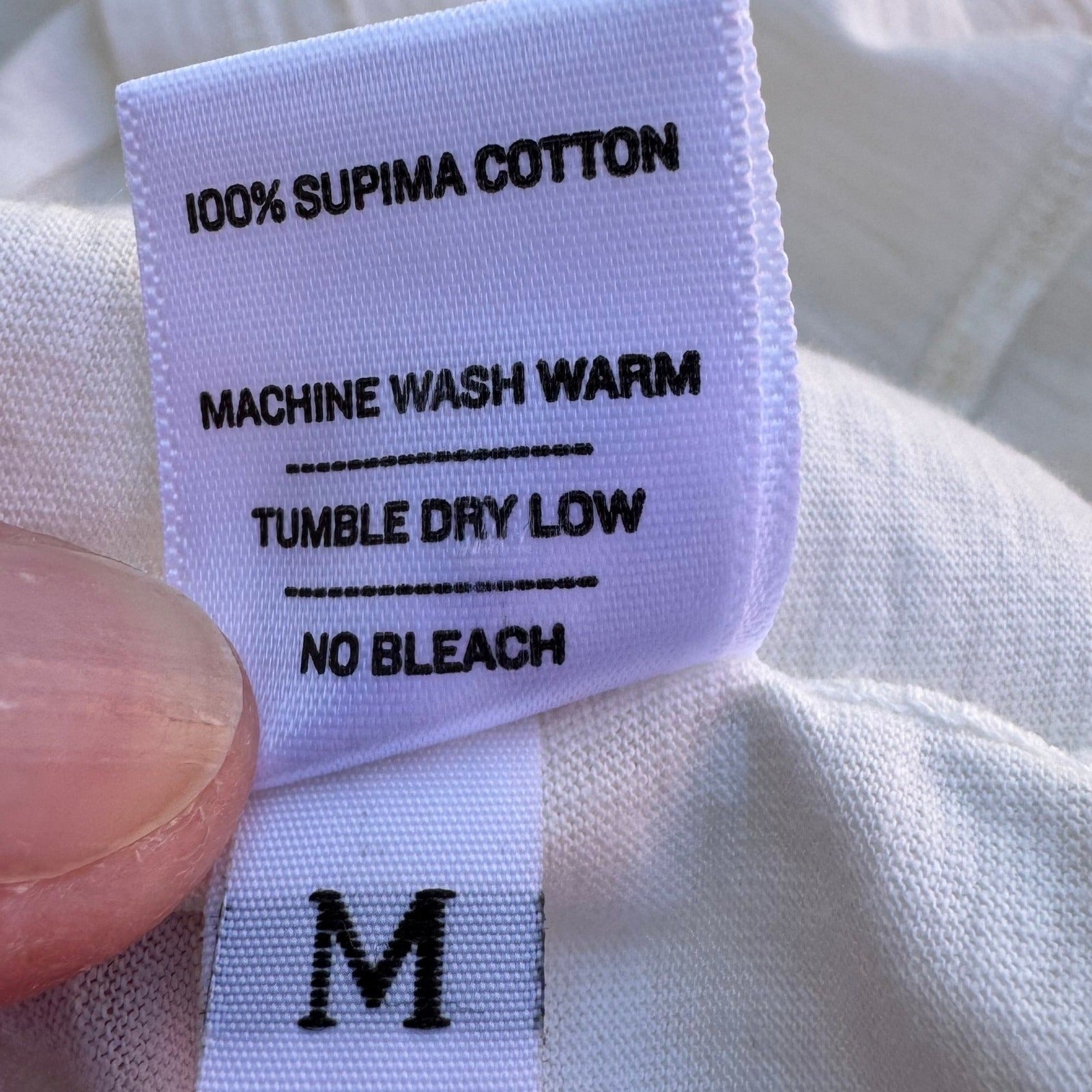 American Giant Womens White Supima Cotton Sleeveless Muscle Tee Slub Knit Size M