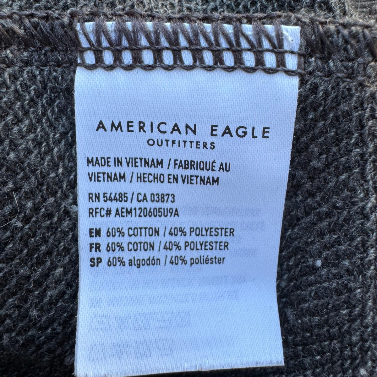 American Eagle Oversized Athleisure Jegging Fit Cozy Pullover Hoodie Gray L