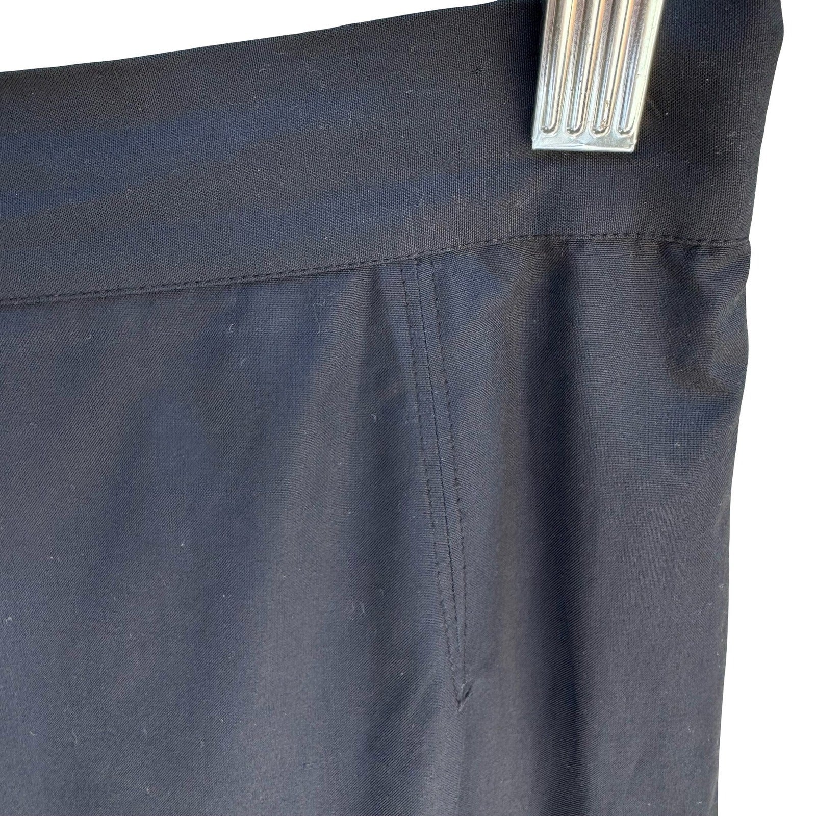 Jean Paul Gaultier Femme 90s Y2K Black Cotton Midi Pencil Skirt Avant Garde M